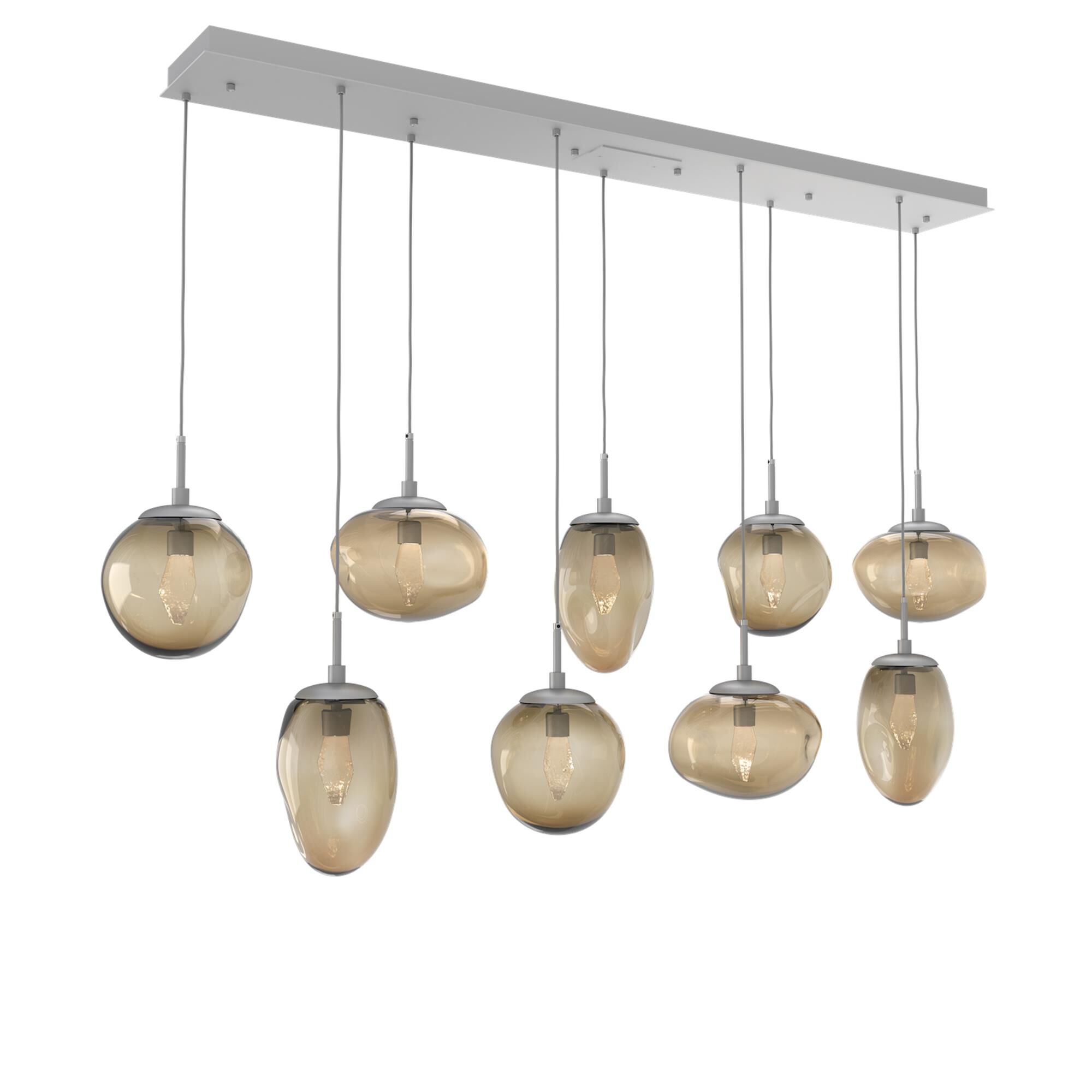 Shown in Classic Silver finish and Geo Inner And Bronze Outer glass