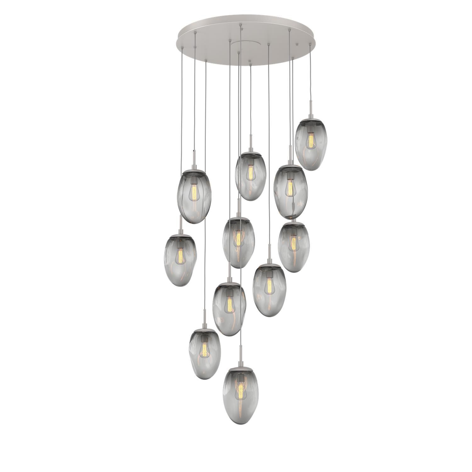 Levi Wilson Nebula 35 Inch 11 Light Multi Light Pendant by Hammerton Studio