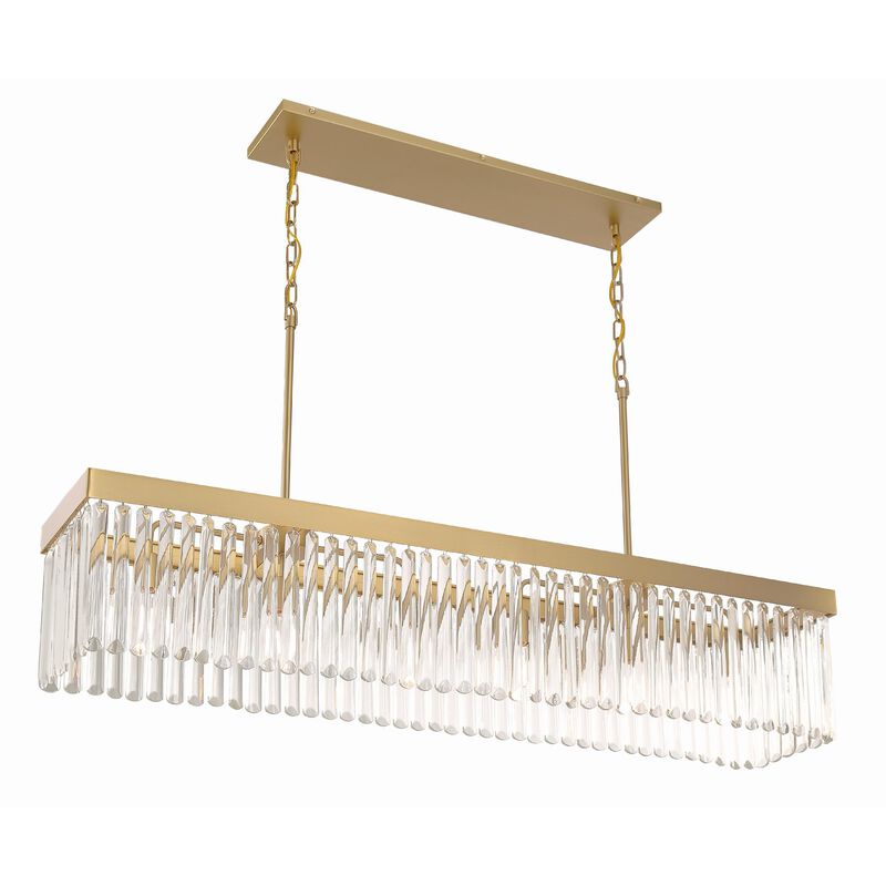 Emory Medium Linear Chandelier by Crystorama