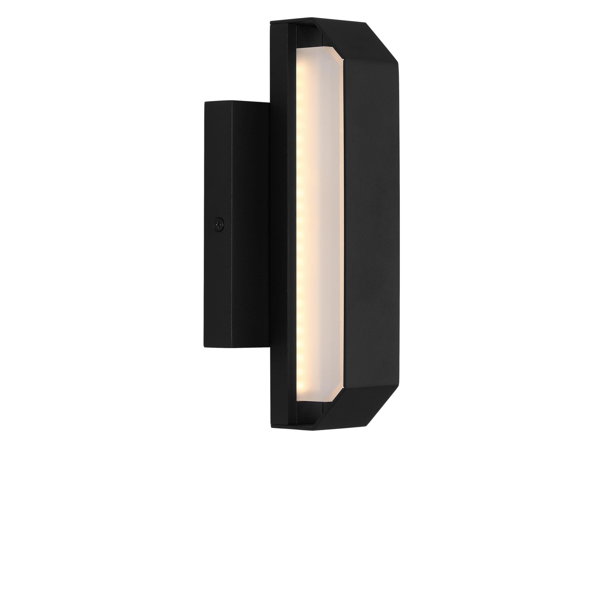 Shown in Textured Black finish and Etched Acrylic shade