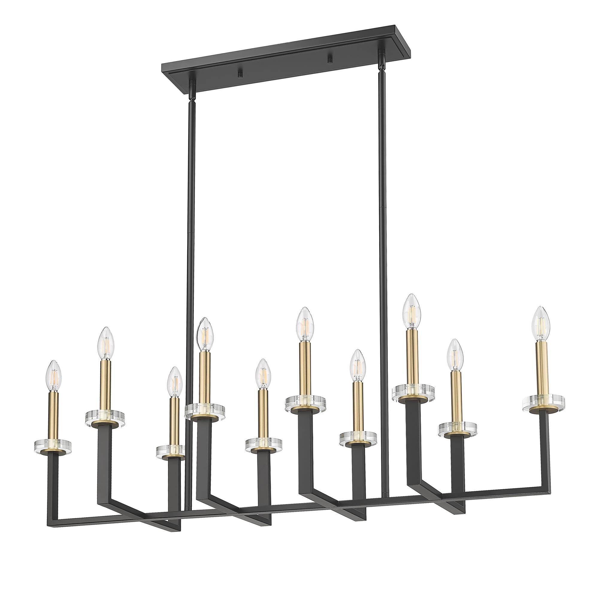 Shown in Matte Black and Modern Gold finish