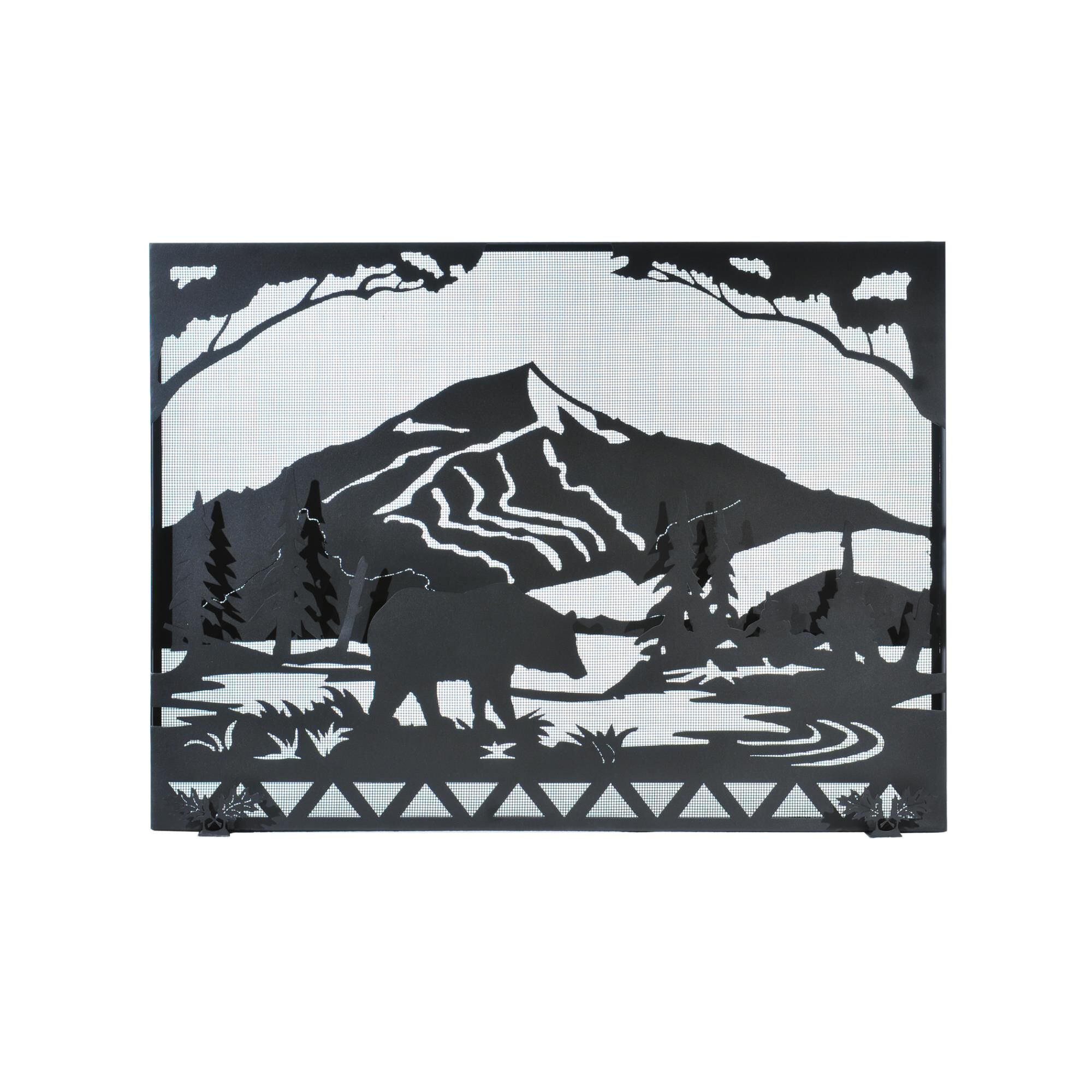 Bear Creek Fireplace Screen by Meyda Lighting