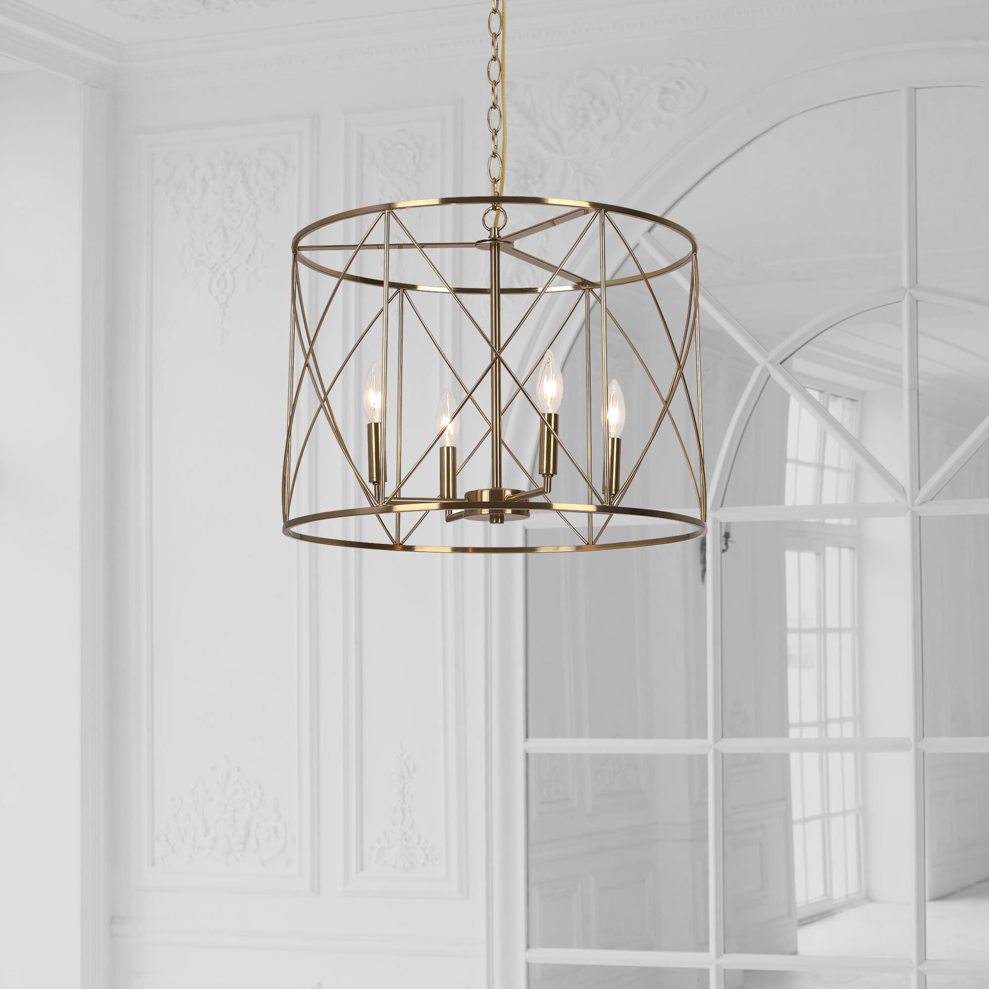 Calah 20 Inch 4 Light Mini Chandelier by Dainolite