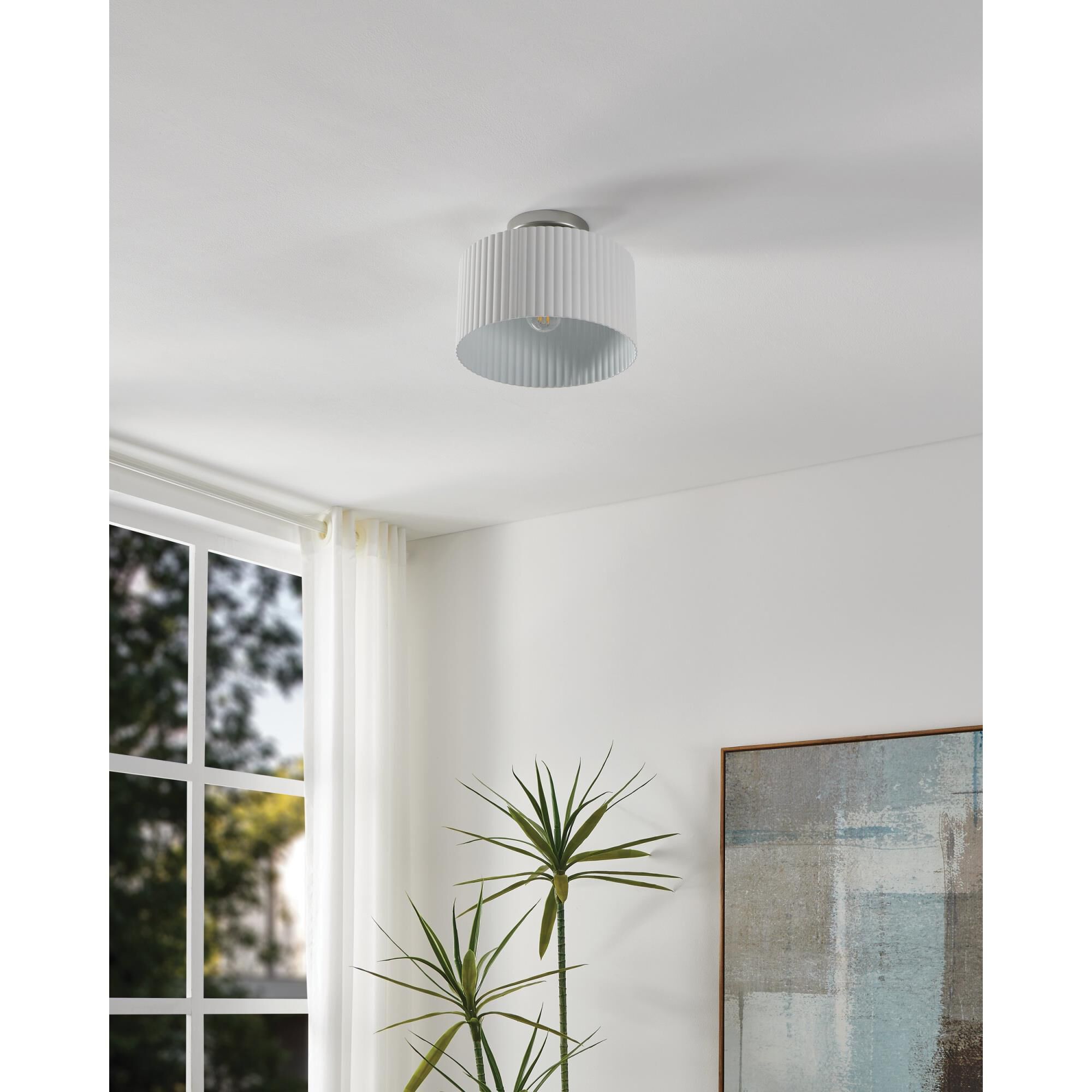 Leilani 11 Inch Semi Flush Mount by Eglo Lighting