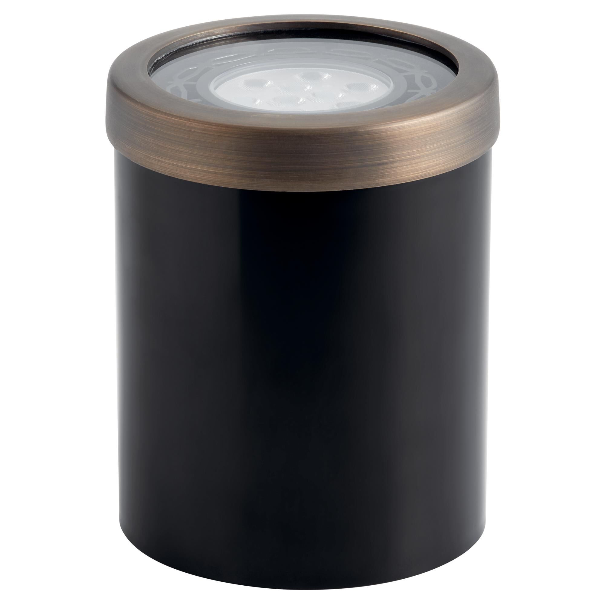 Shown in Centennial Brass finish and Clear Tempered Soda Lime glass 