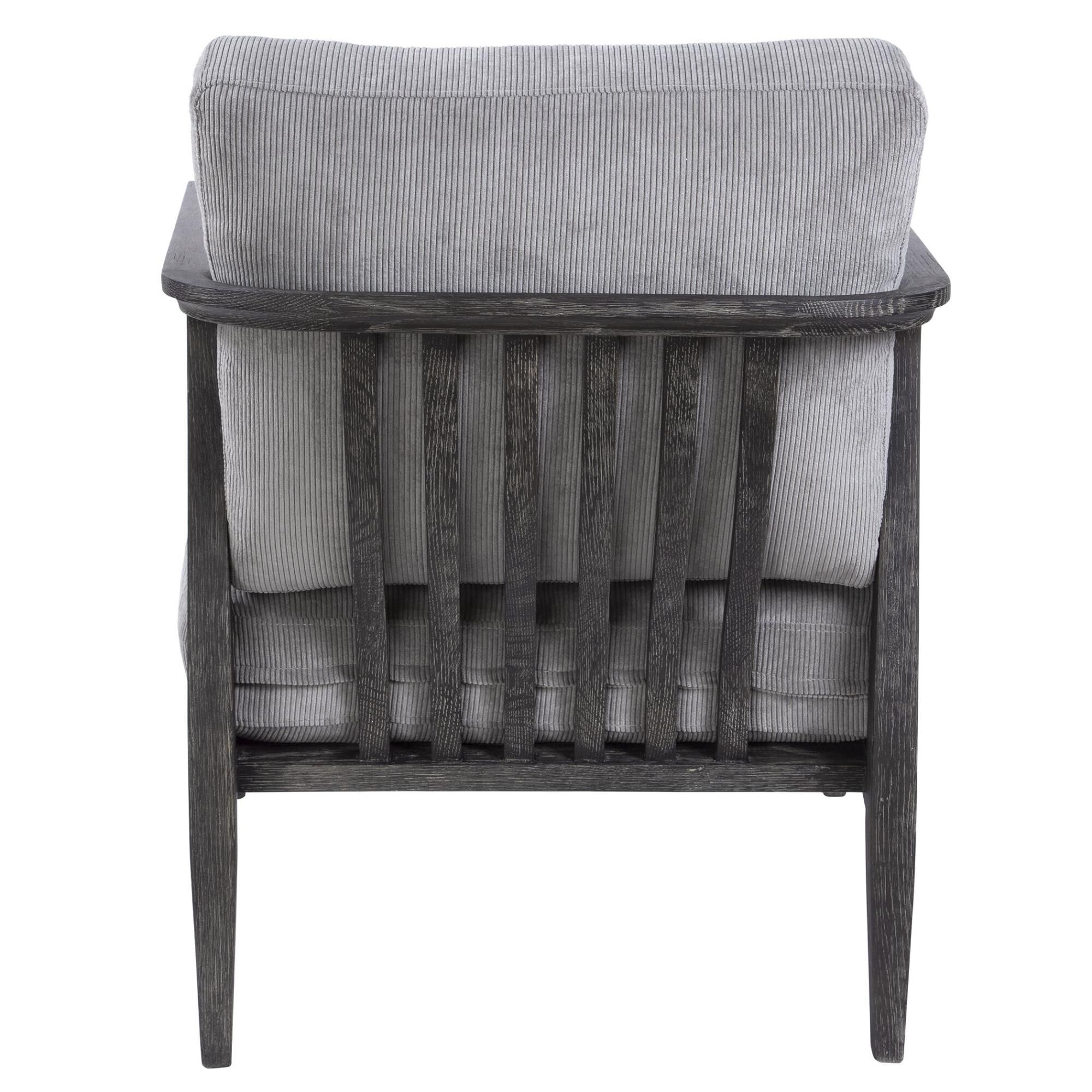 Shown in This Refreshing Take On A Modern Accent Chair Features A Curved Open Back Design In Solid Oak Wood.  finish
