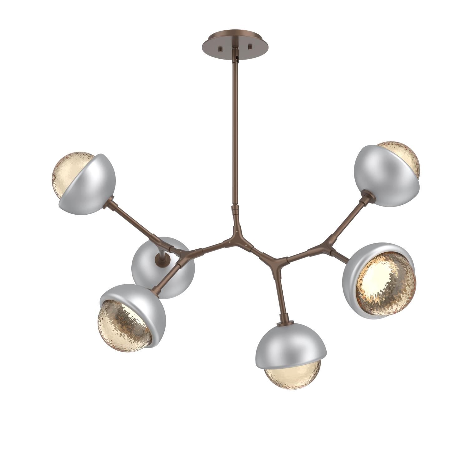 Levi Wilson Cabochon 31 Inch Linear Suspension Light by Hammerton Studio