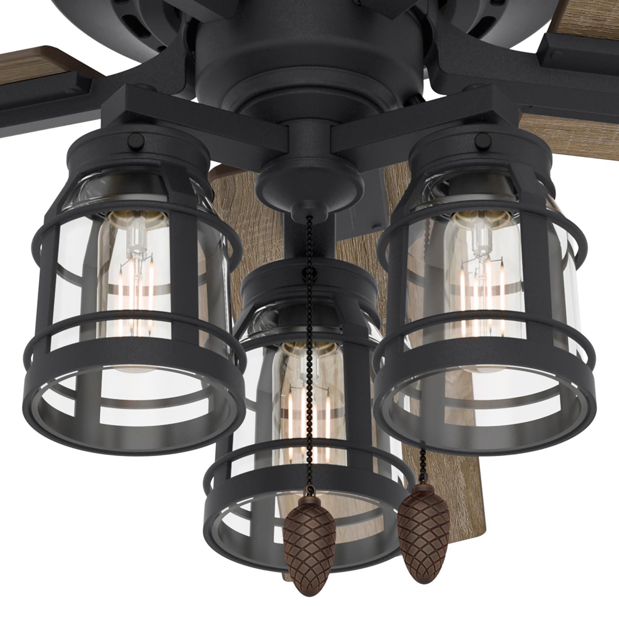 Vista 52 Inch Ceiling Fan with Light Kit by Hunter Fan
