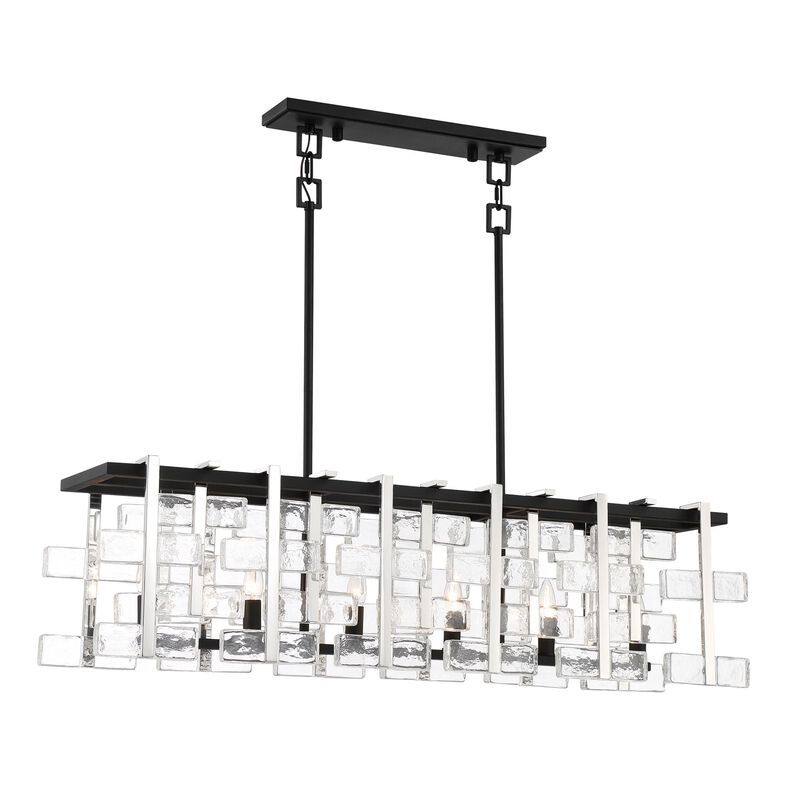 Painesdale 28 Inch 6 Light Linear Suspension Light by Metropolitan Lighting