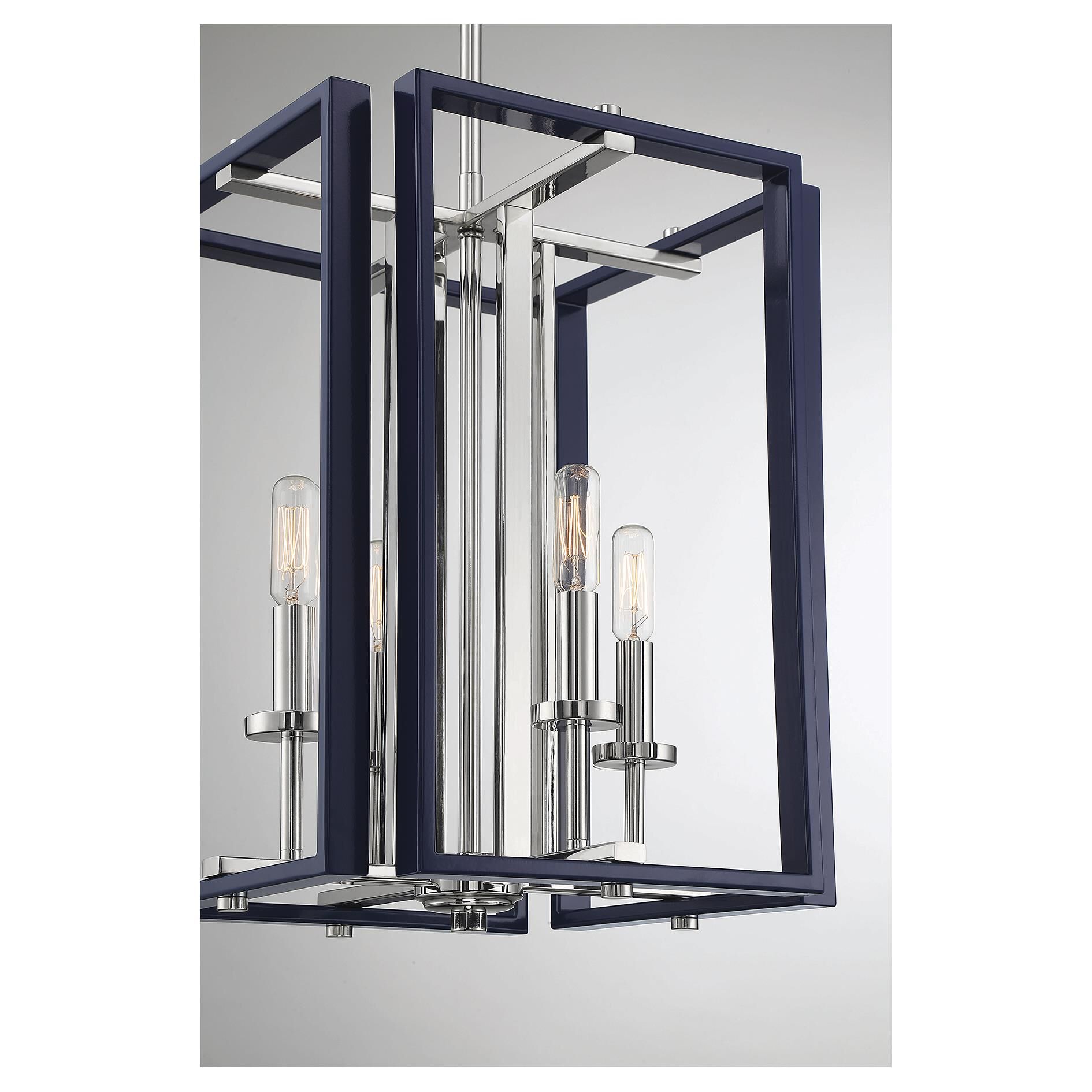 Shown in Navy With Polished Nickel Accents finish