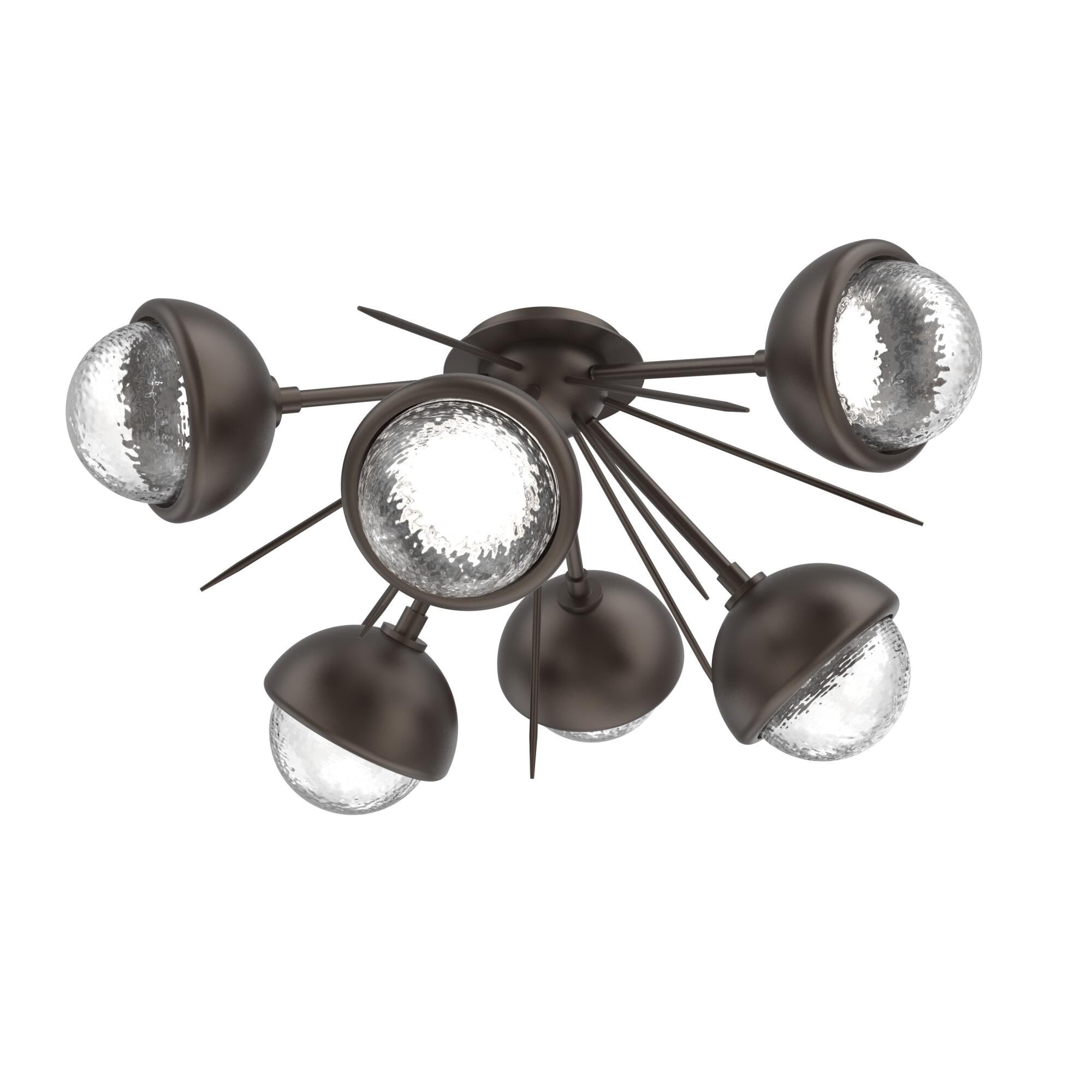 Shown in Flat Bronze finish and Clear glass and Metal Shade Matching Finish accent