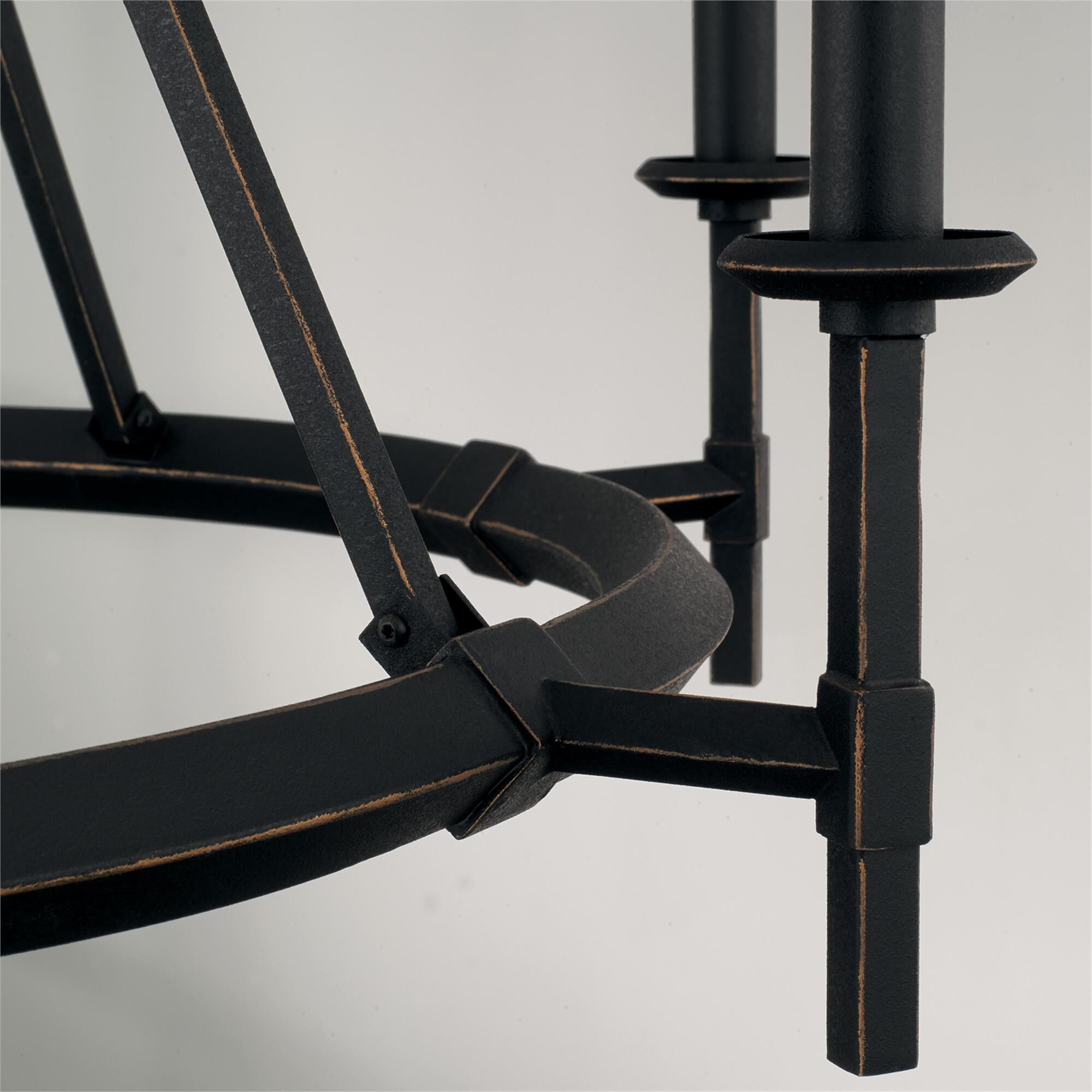Shown in Brushed Black Iron finish