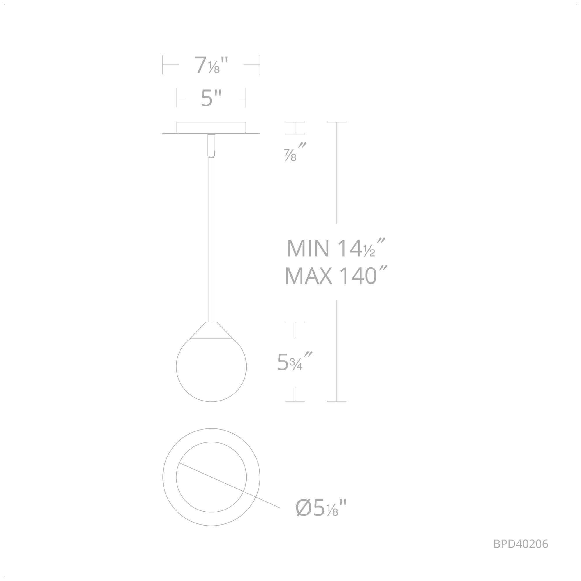 Schonbek Beyond Quest 5 Inch LED Mini Pendant