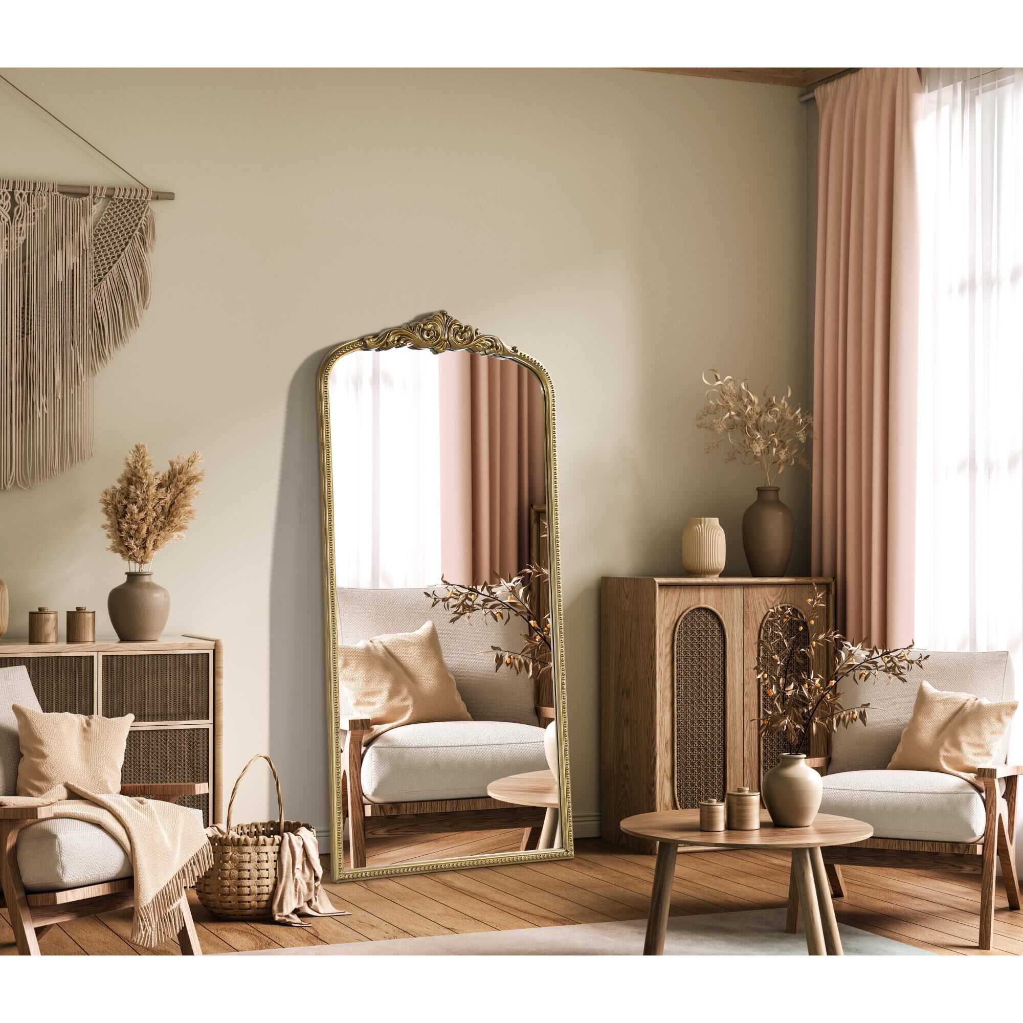 Naomi 72 Inch Decorative Mirror by Elegant Decor