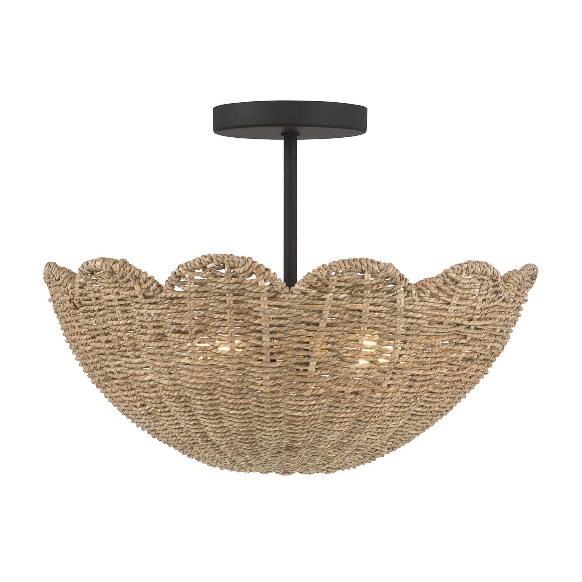 Malura 16 Inch Semi Flush Mount by Millennium Lighting
