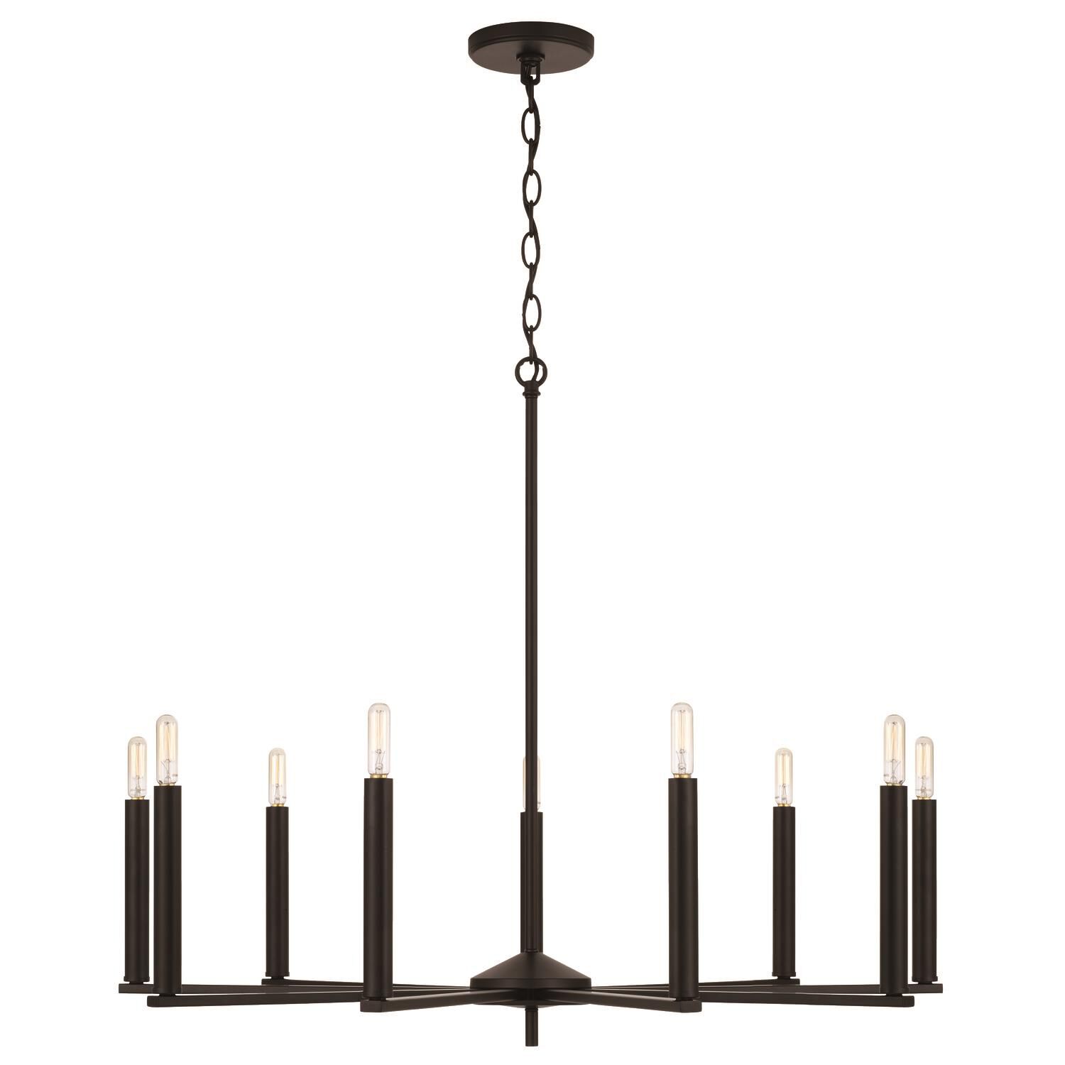 Portman 34 Inch 9 Light Chandelier by Homeplace by Capital Lighting Fixture Company
