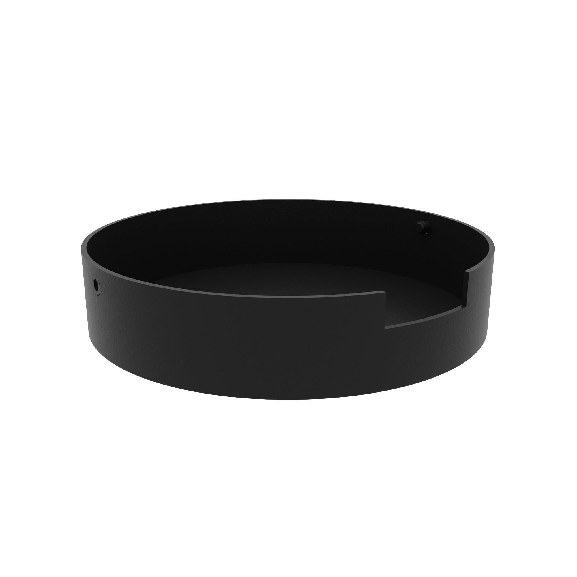 Shown in Black finish and Without Universal Voltage accent