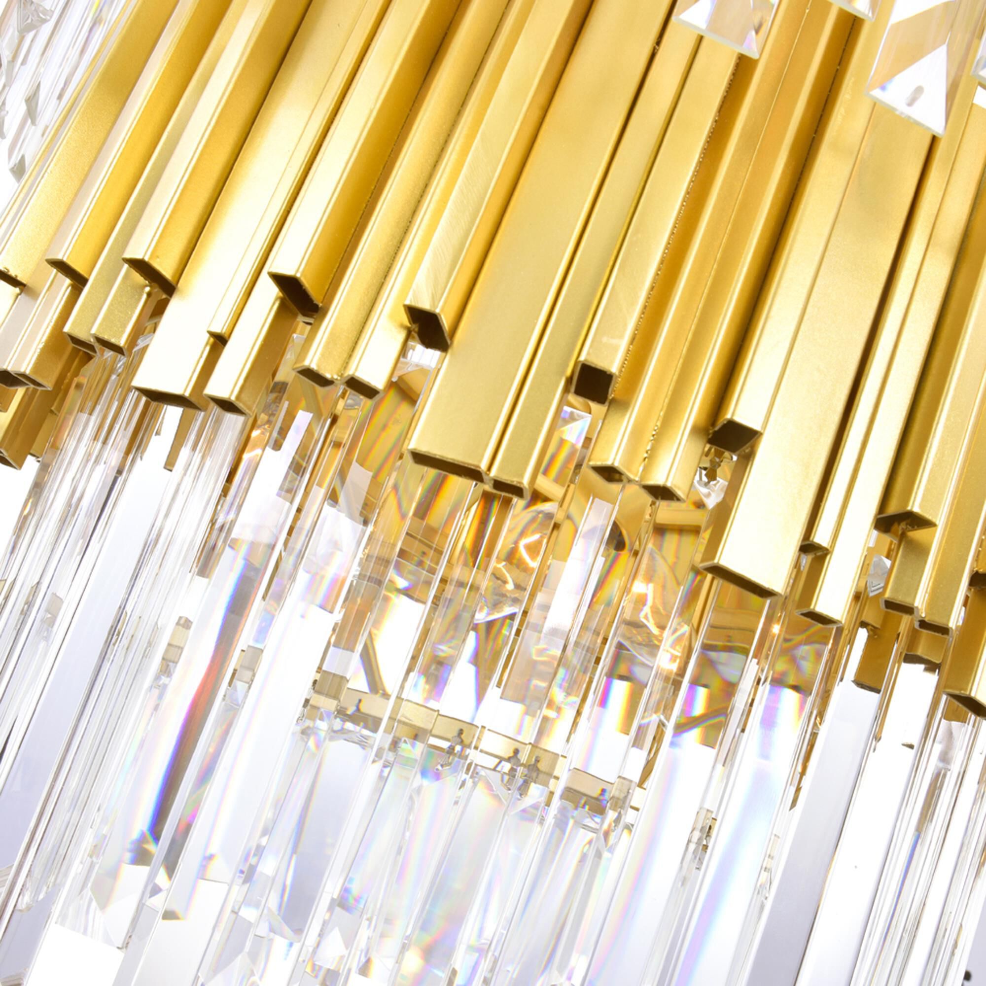 Shown in Medallion Gold finish and K9 Clear crystal