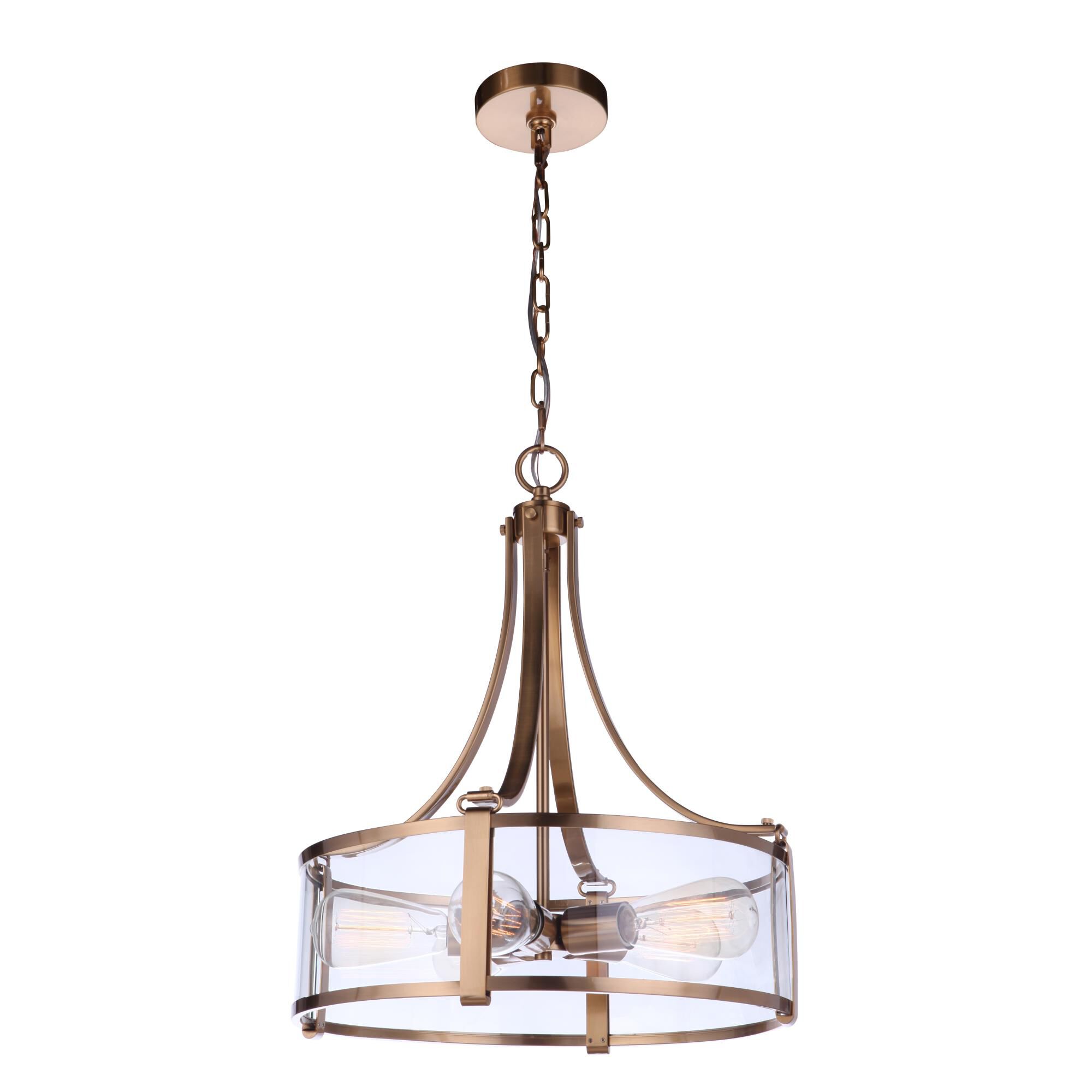 Shown in Satin Brass finish