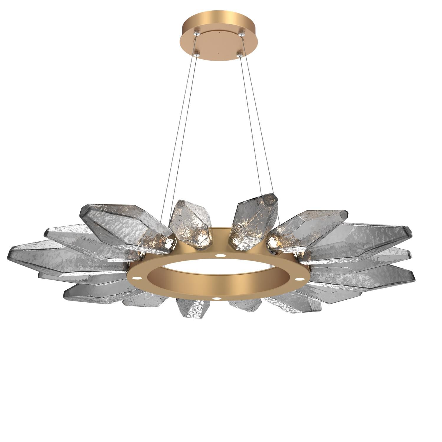 Rock Crystal 41 Inch 20 Light LED Chandelier by Hammerton Studio
