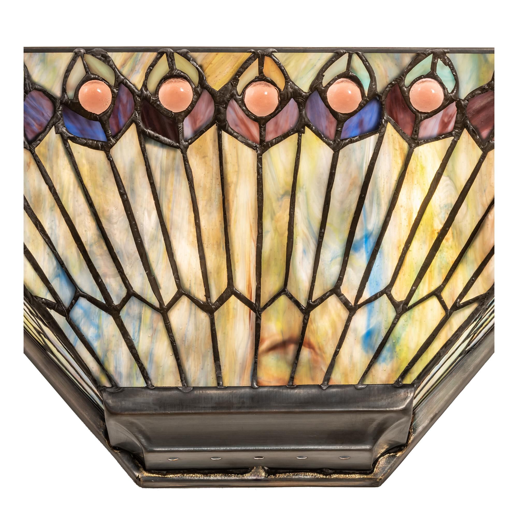 Shown with Mauve;Amber /Acrylic;Green;Blue;Violet glass