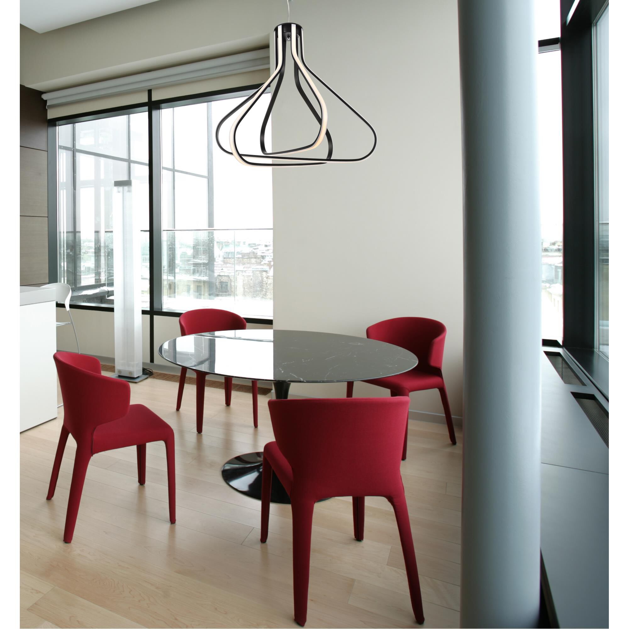 Dahlia 26 Inch LED Large Pendant by Elegant Lighting