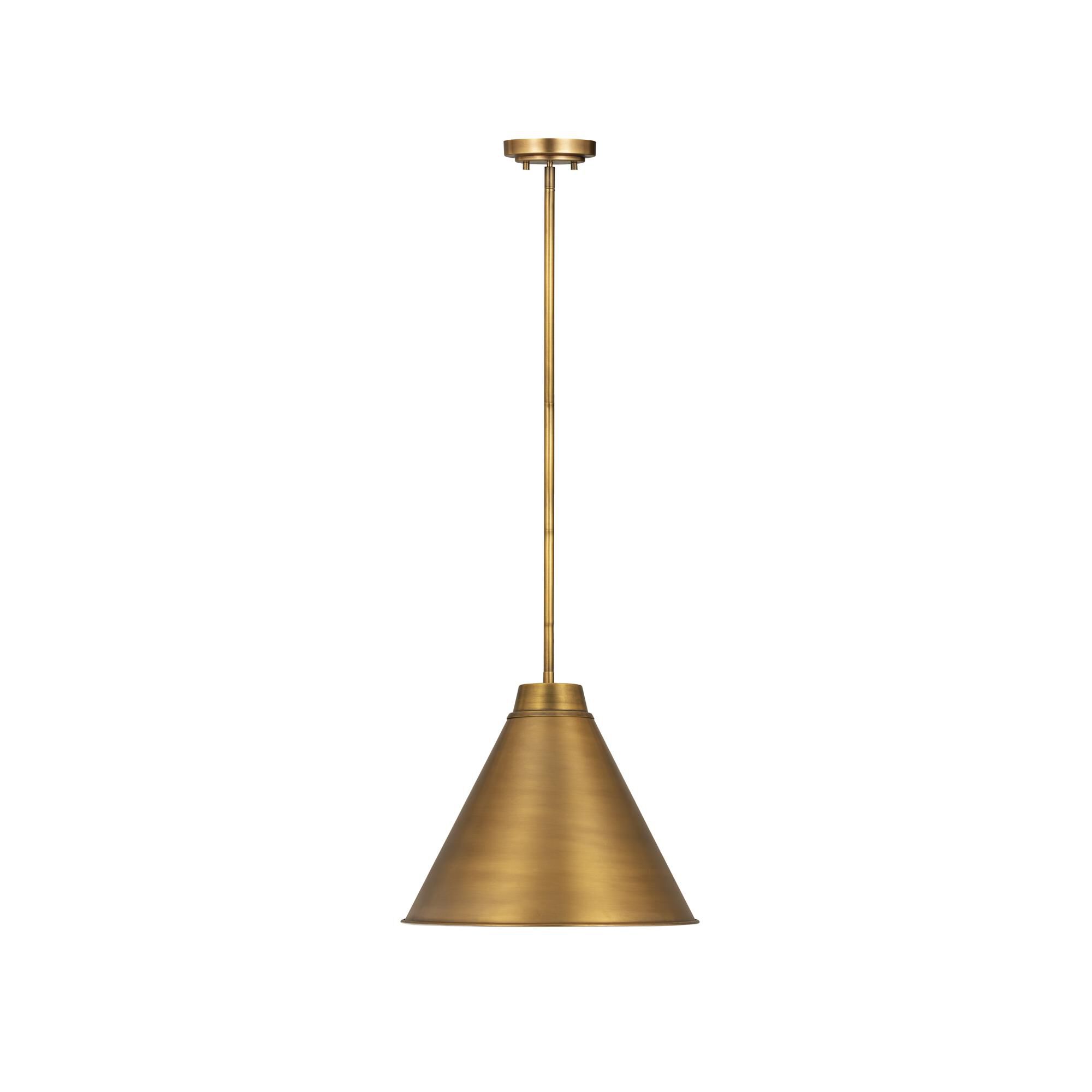 Shown in Rubbed Brass finish and Iron glass and Iron shade