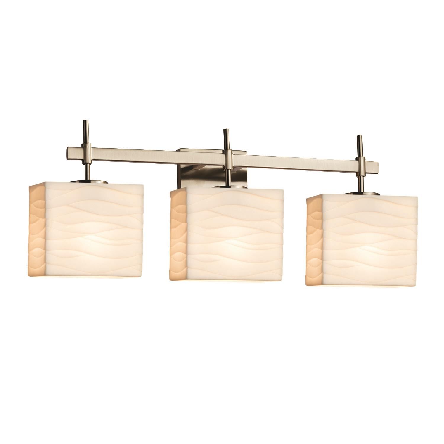Porcelina 23 Inch 3 Light Bath Vanity Light by Justice Design Group