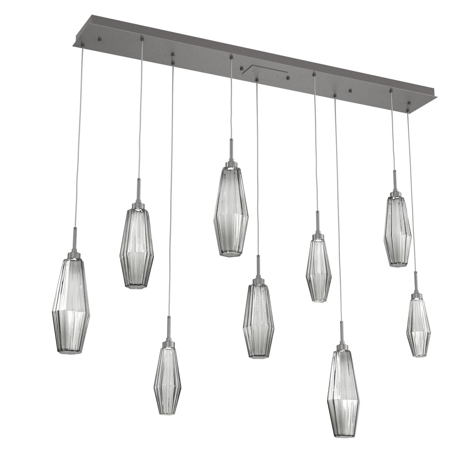 Aalto 64 Inch 9 Light LED Linear Suspension Light by Hammerton Studio