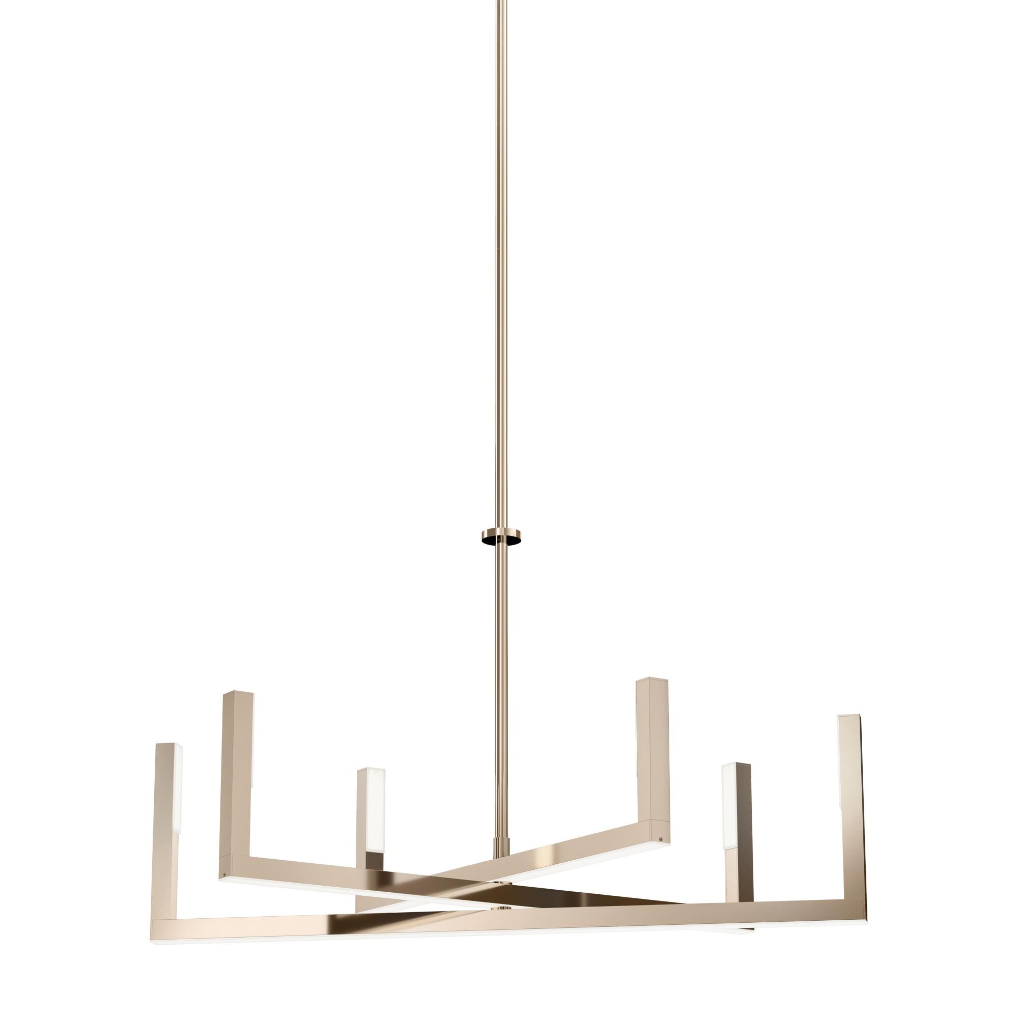 Priam 28 Inch 6 Light LED Chandelier by Elan Lighting