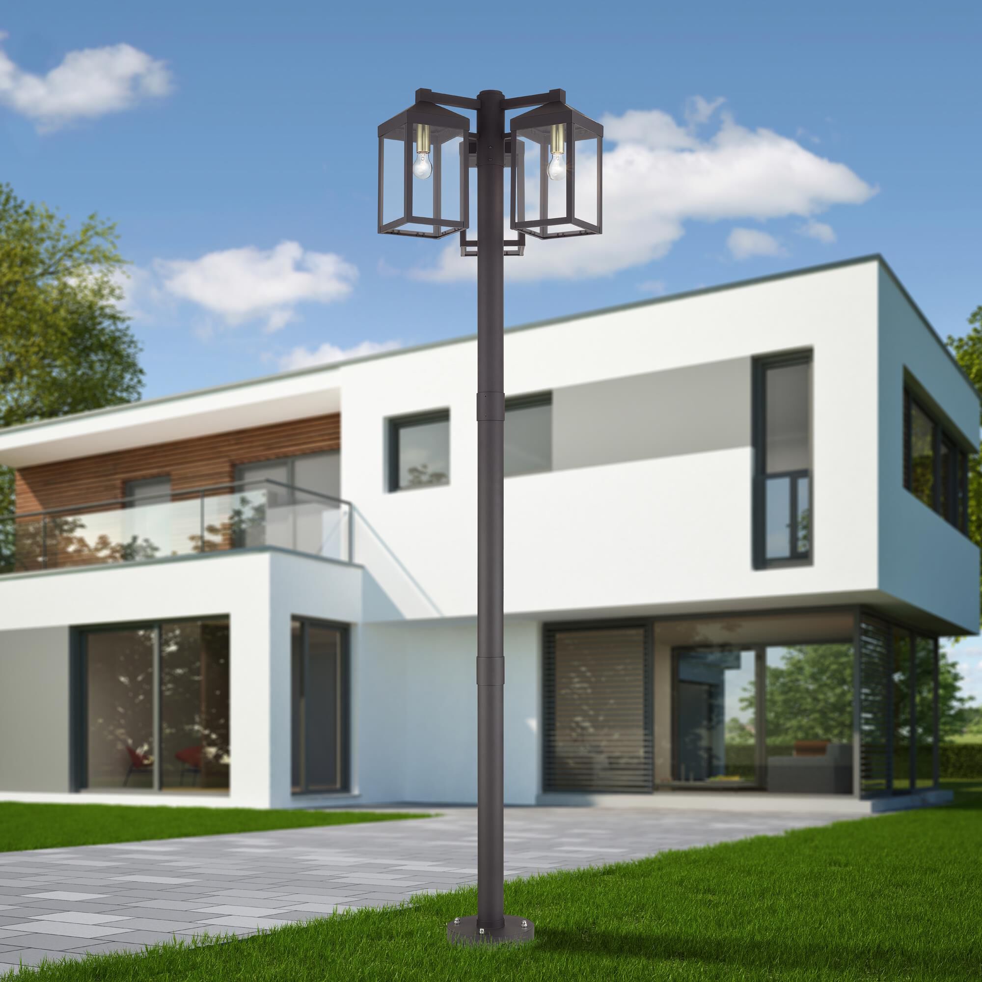 Nyack 96 Inch Outdoor Post Lamp by Livex Lighting