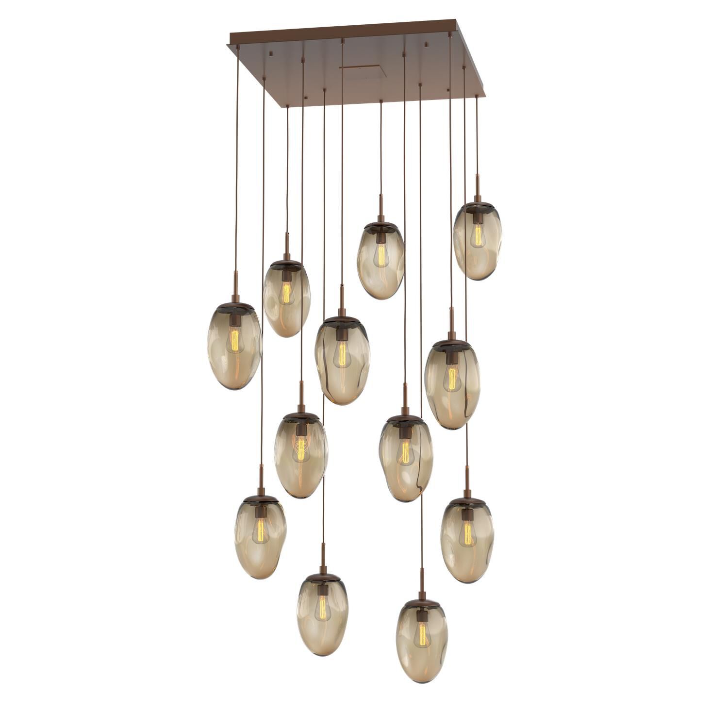 Levi Wilson Nebula 35 Inch 12 Light Multi Light Pendant by Hammerton Studio