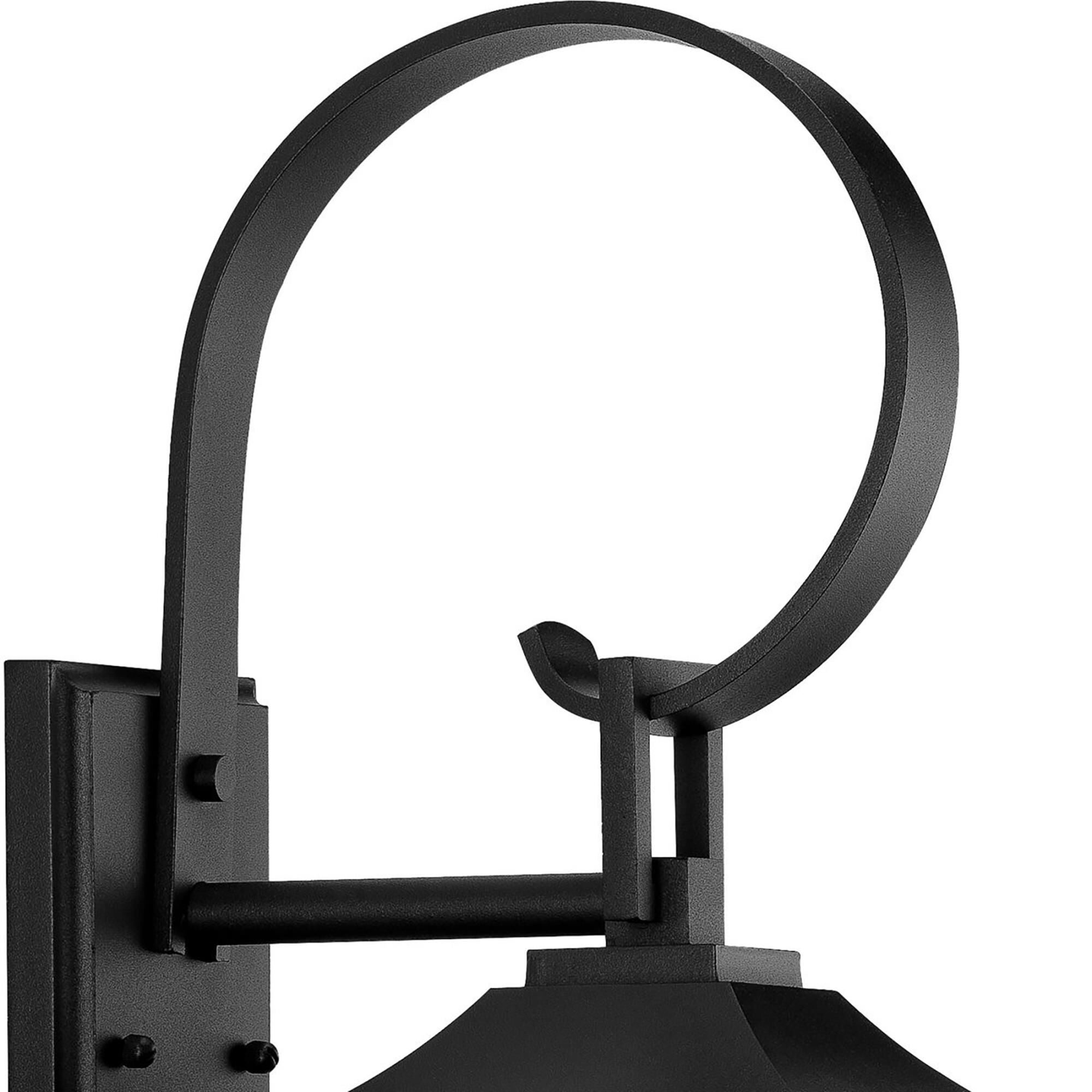 Shown in Textured Black finish and Clear Beveled glass