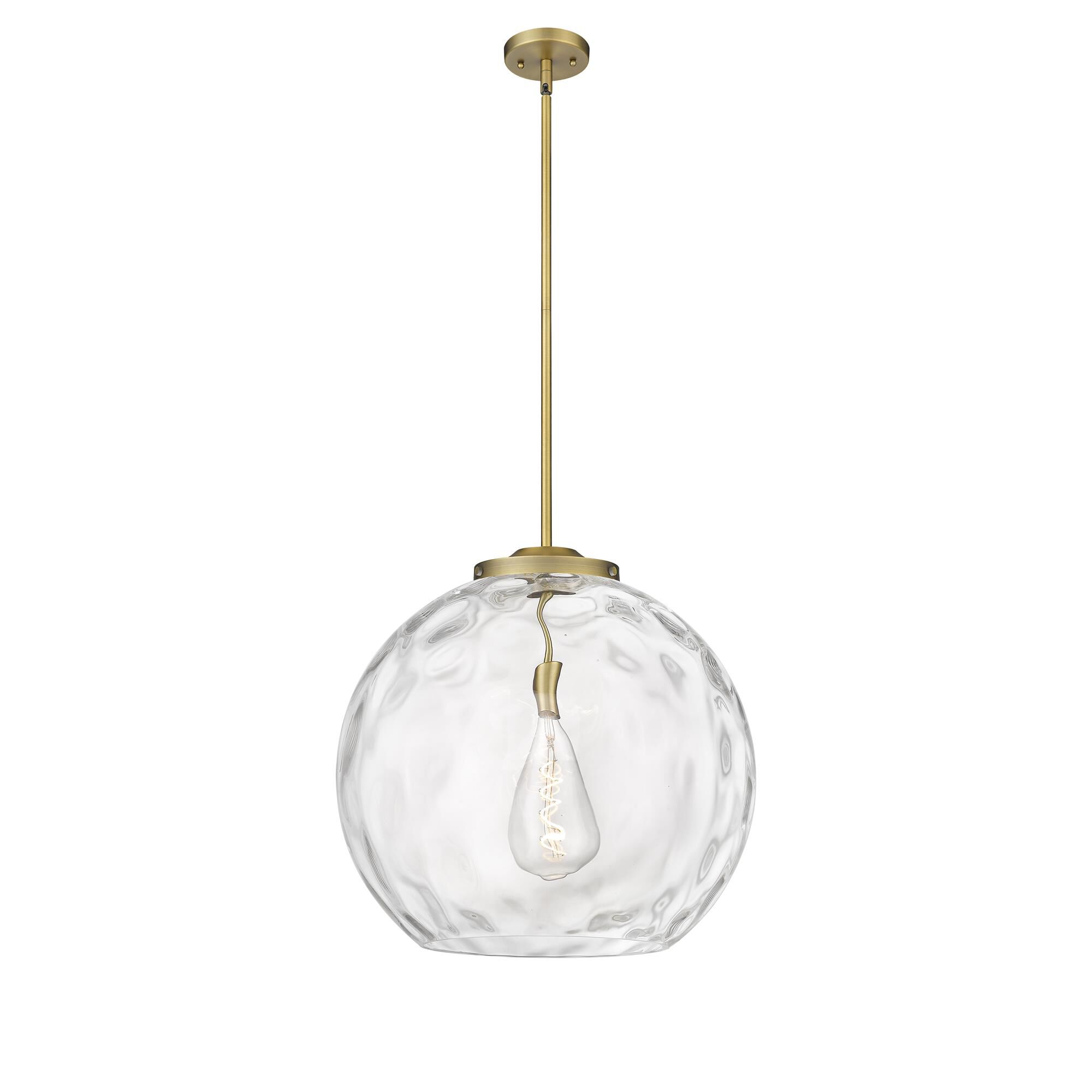 Shown in Brushed Brass finish and Clear Athens Water  18