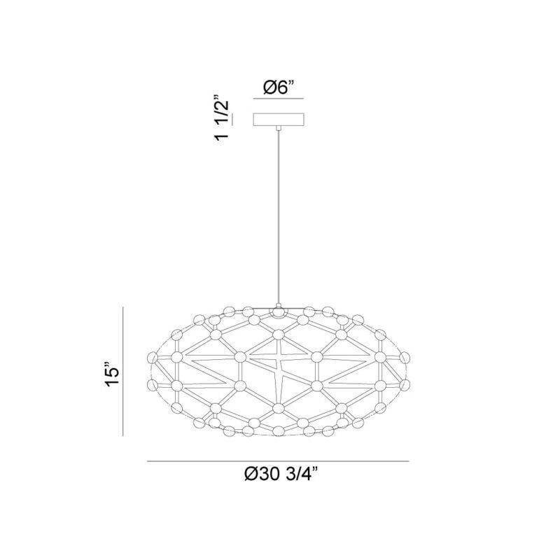 Coral Large Pendant by Matteo Lighting