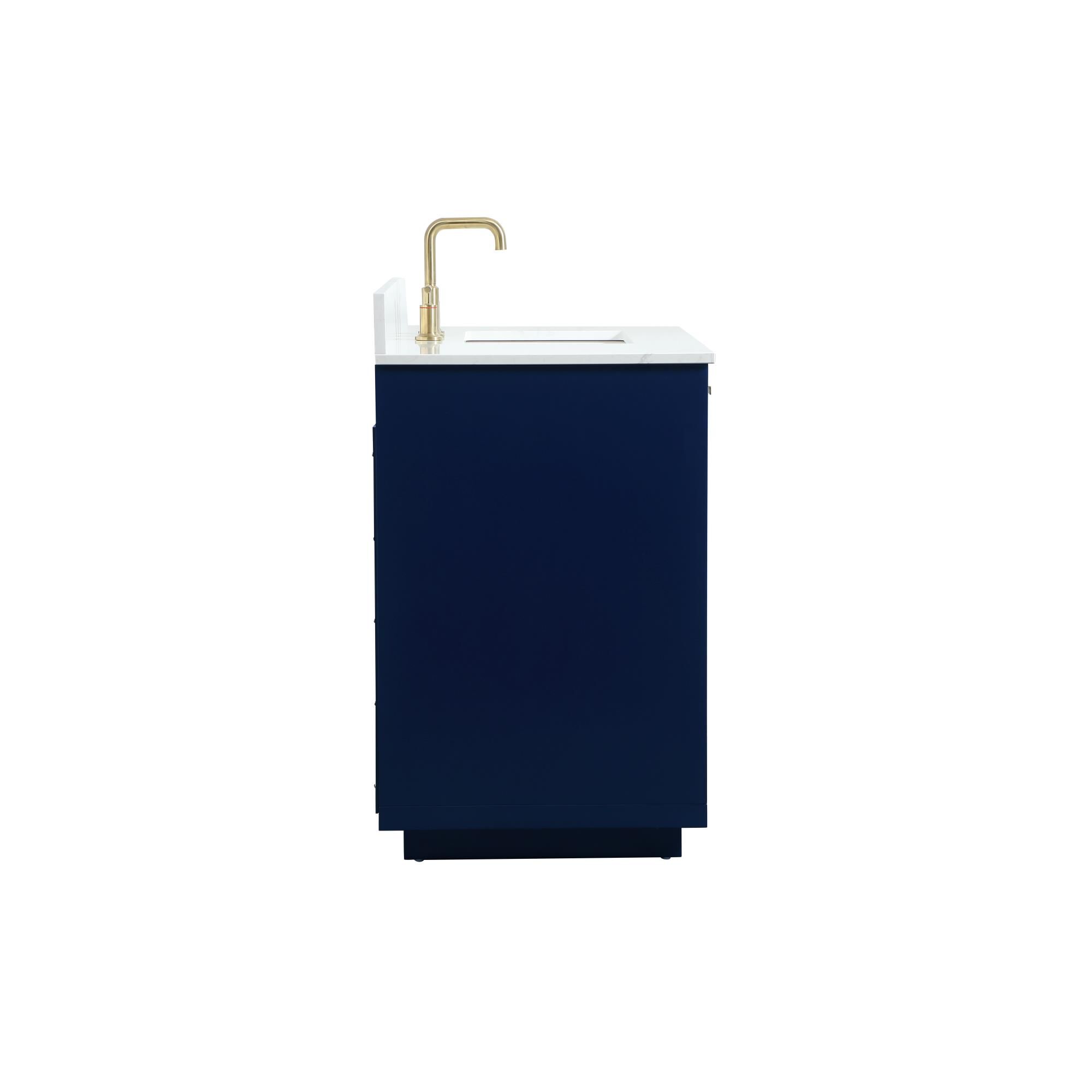 Shown in Blue finish