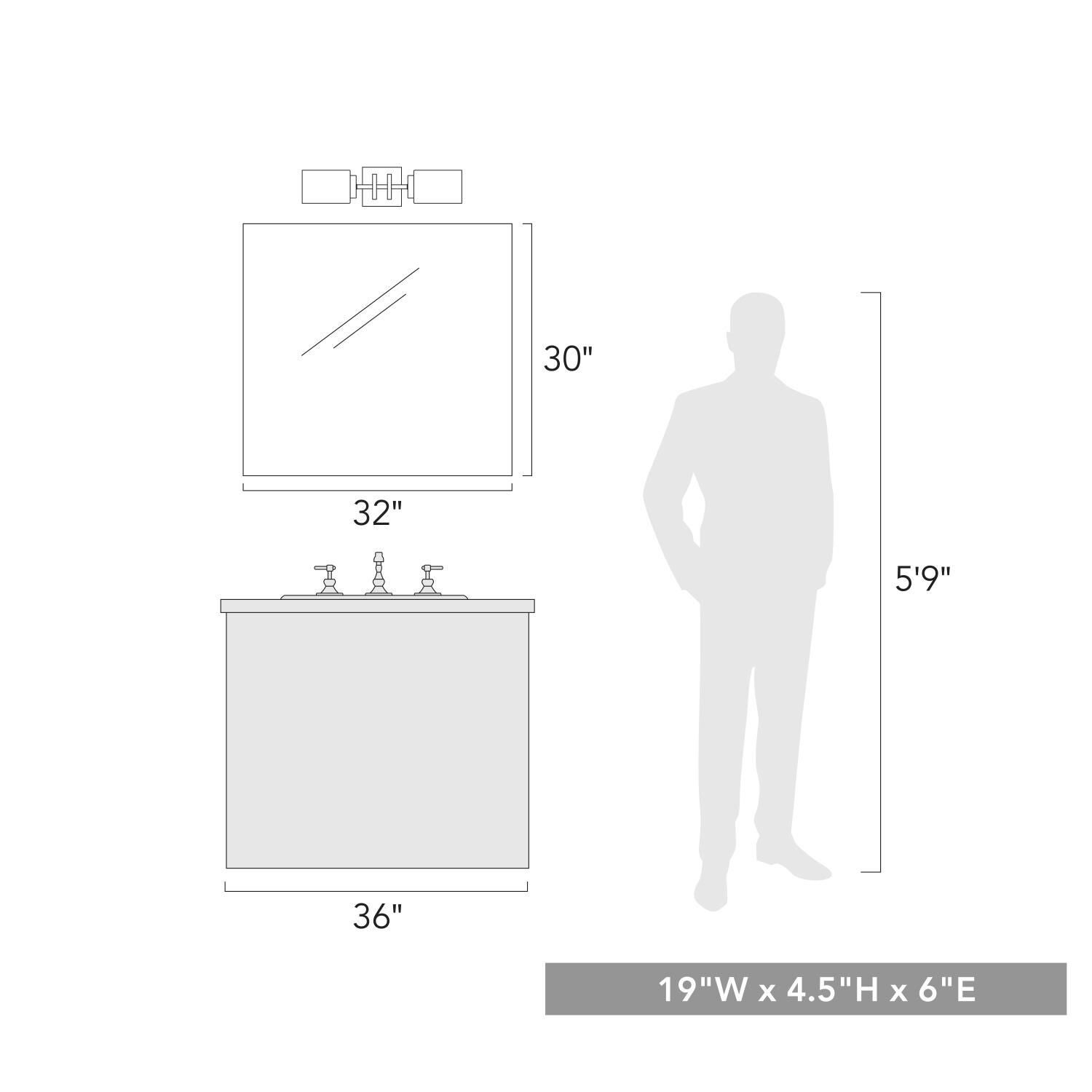 Shown in Matte Black finish and Matte Black shade