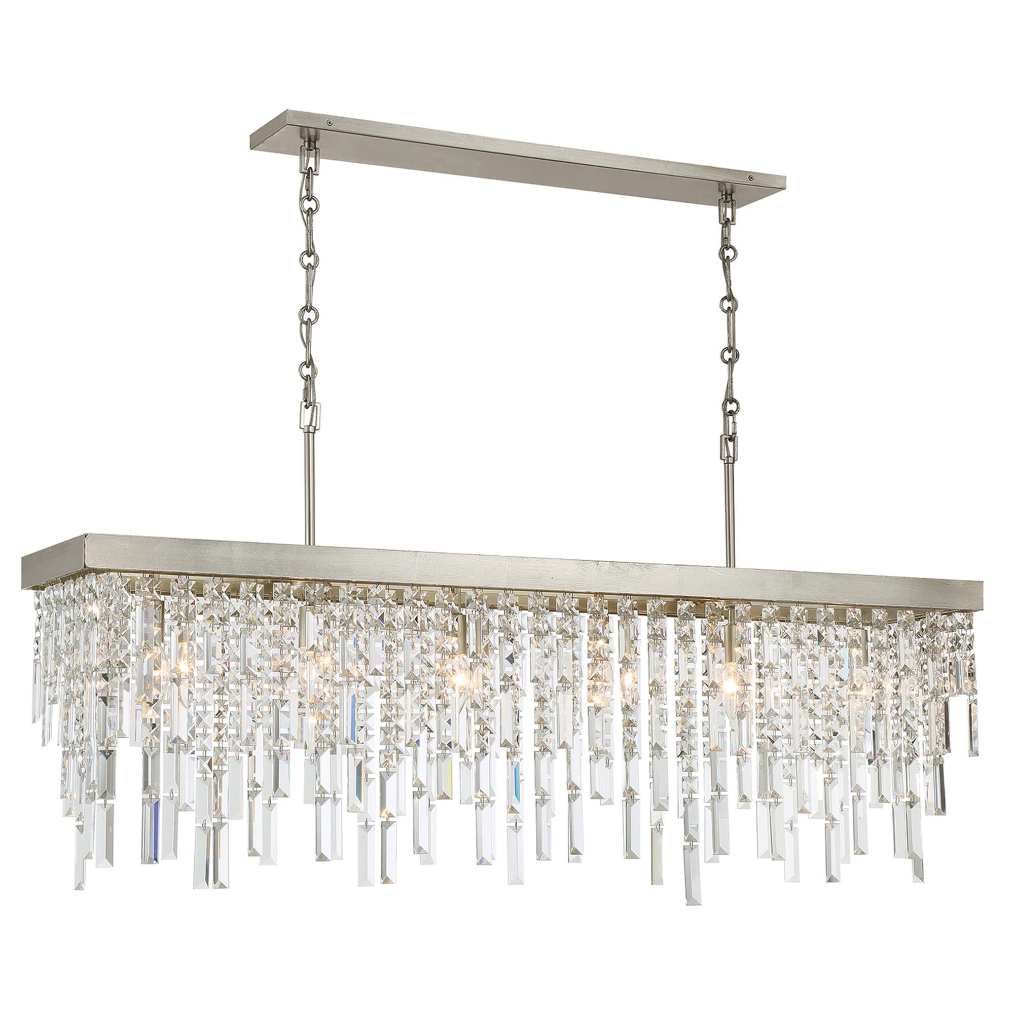 Shown in Antique Silver finish and Hand Cut crystal