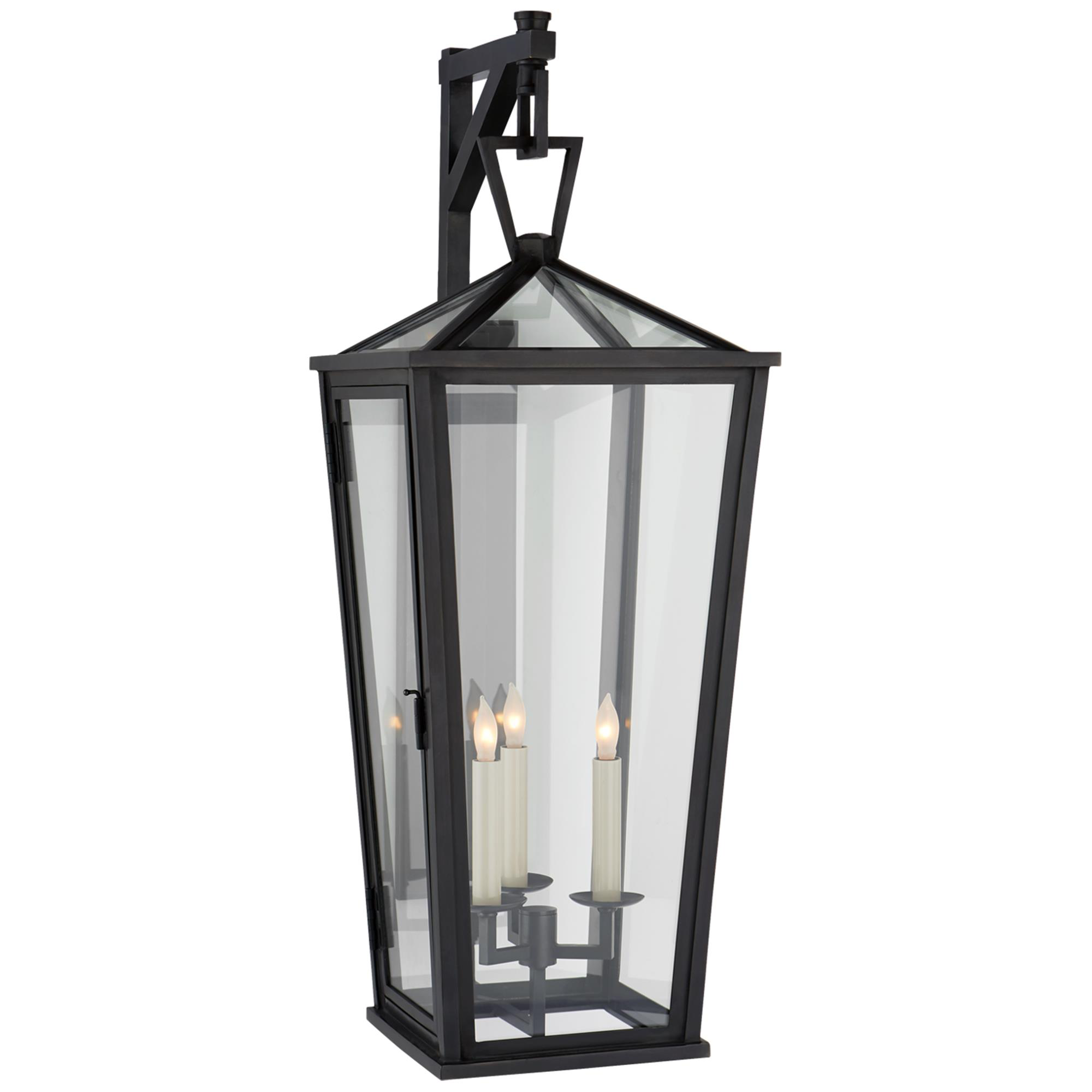 Shown in Bronze finish and Clear glass