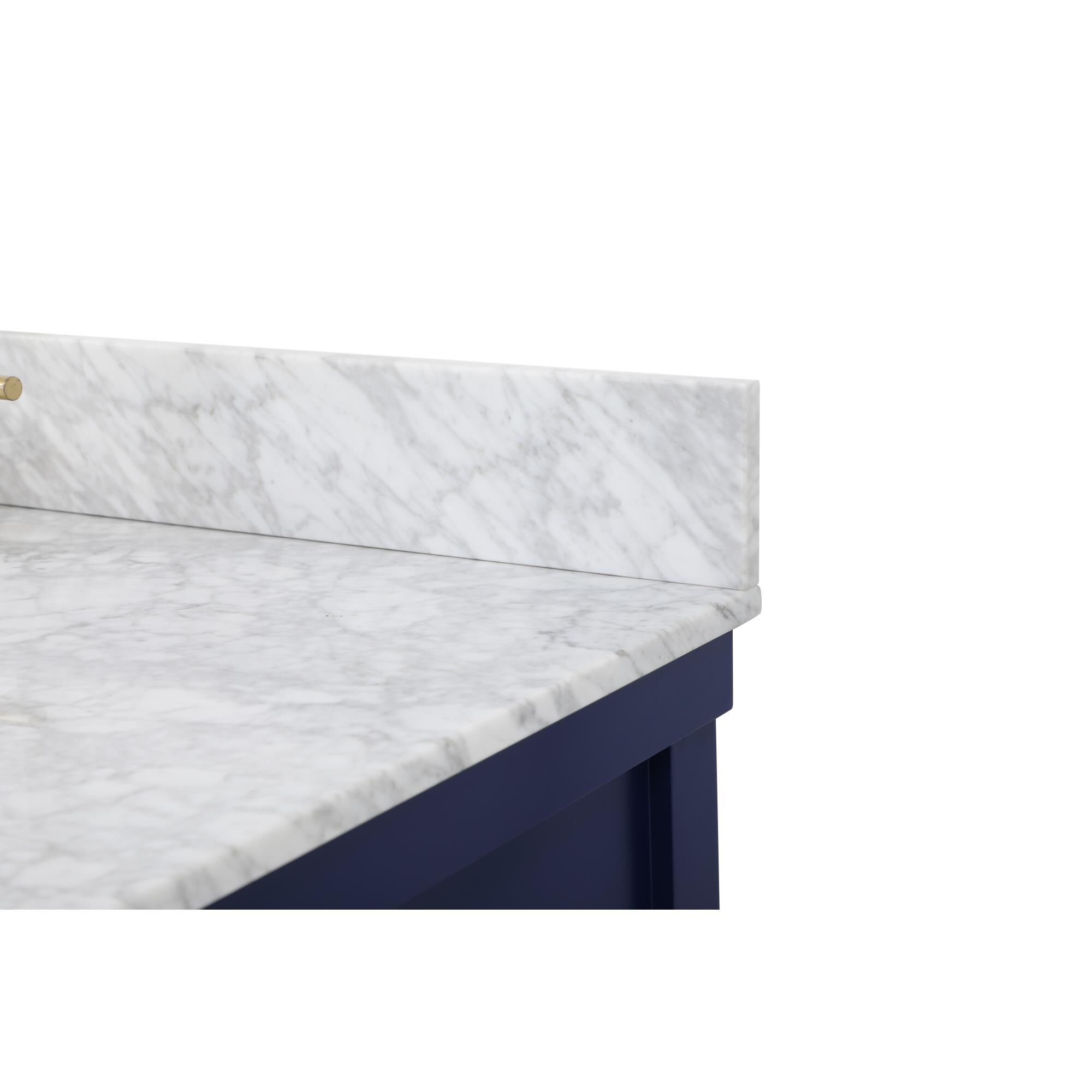 Shown in Blue finish and With Backsplash accent