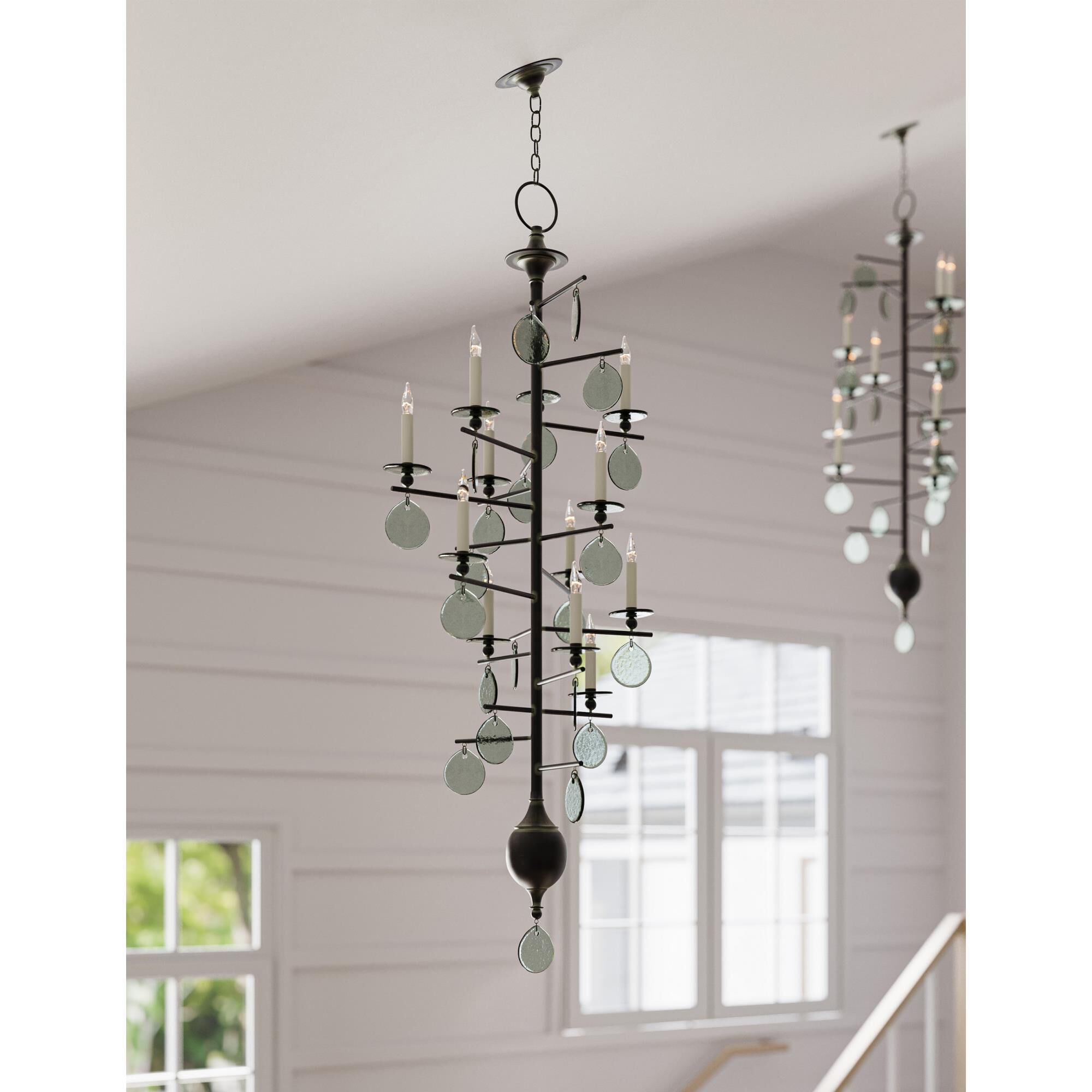 Sethos 28 Inch 12 Light Chandelier by Currey and Company