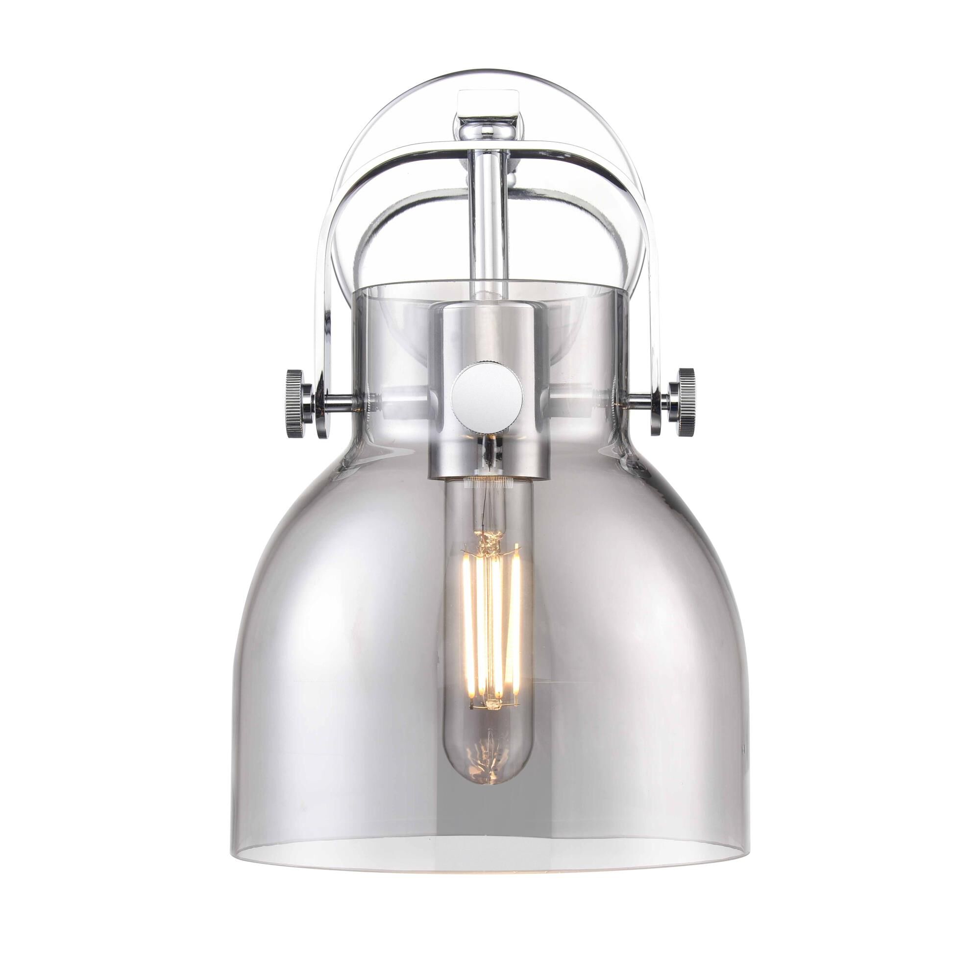 Shown in Polished Chrome finish and Plated Smoke glass