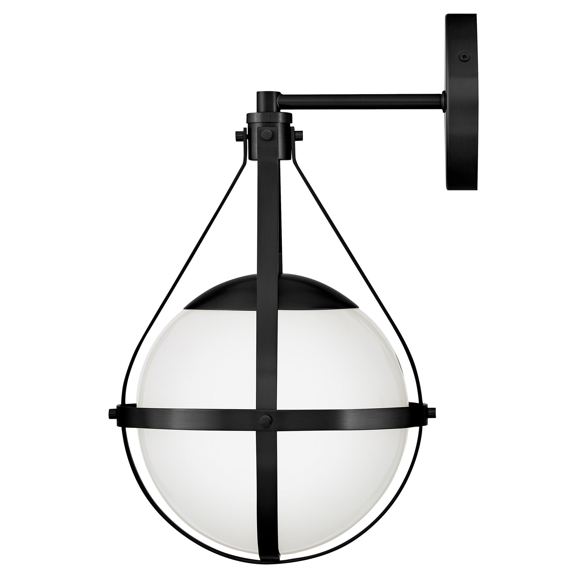 Shown in Black finish and Cased Opal glass