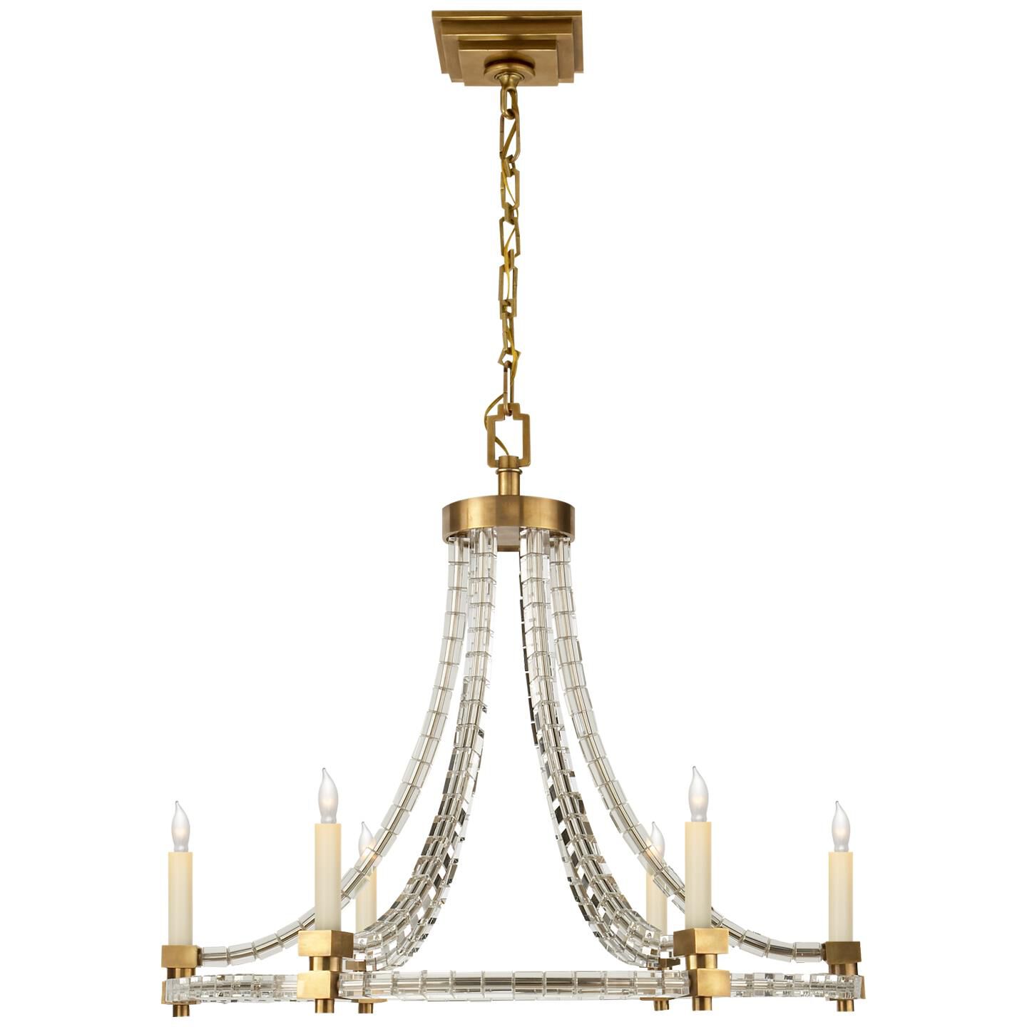 Shown in Antique-Burnished Brass finish 