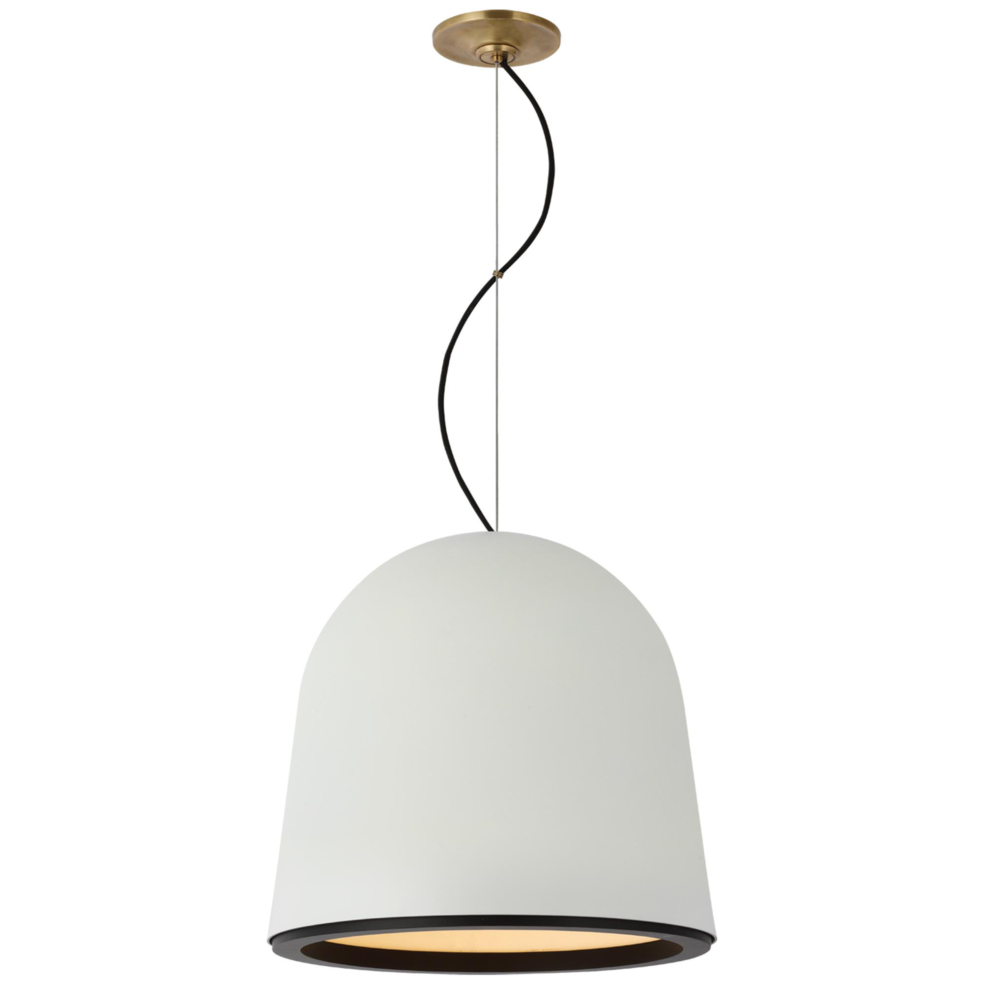 Shown in Plaster White and Matte Black finish