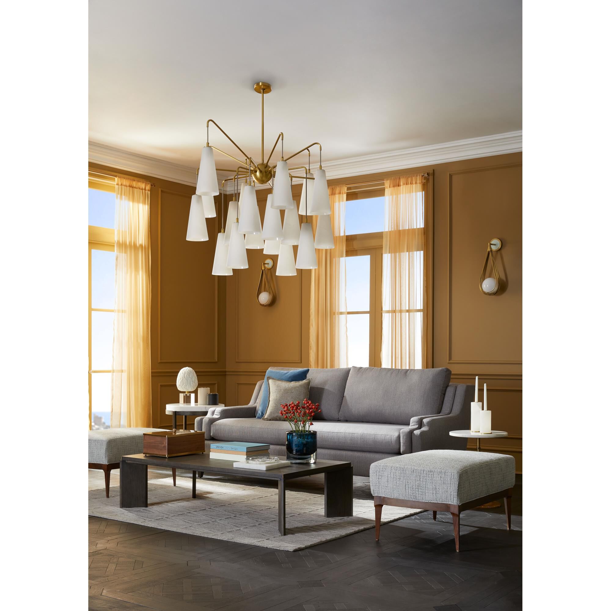 Mika 41 Inch 18 Light Chandelier by Arteriors Home