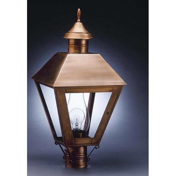 Boston 27 Inch Tall 3 Light Outdoor Post Lamp by Northeast Lantern