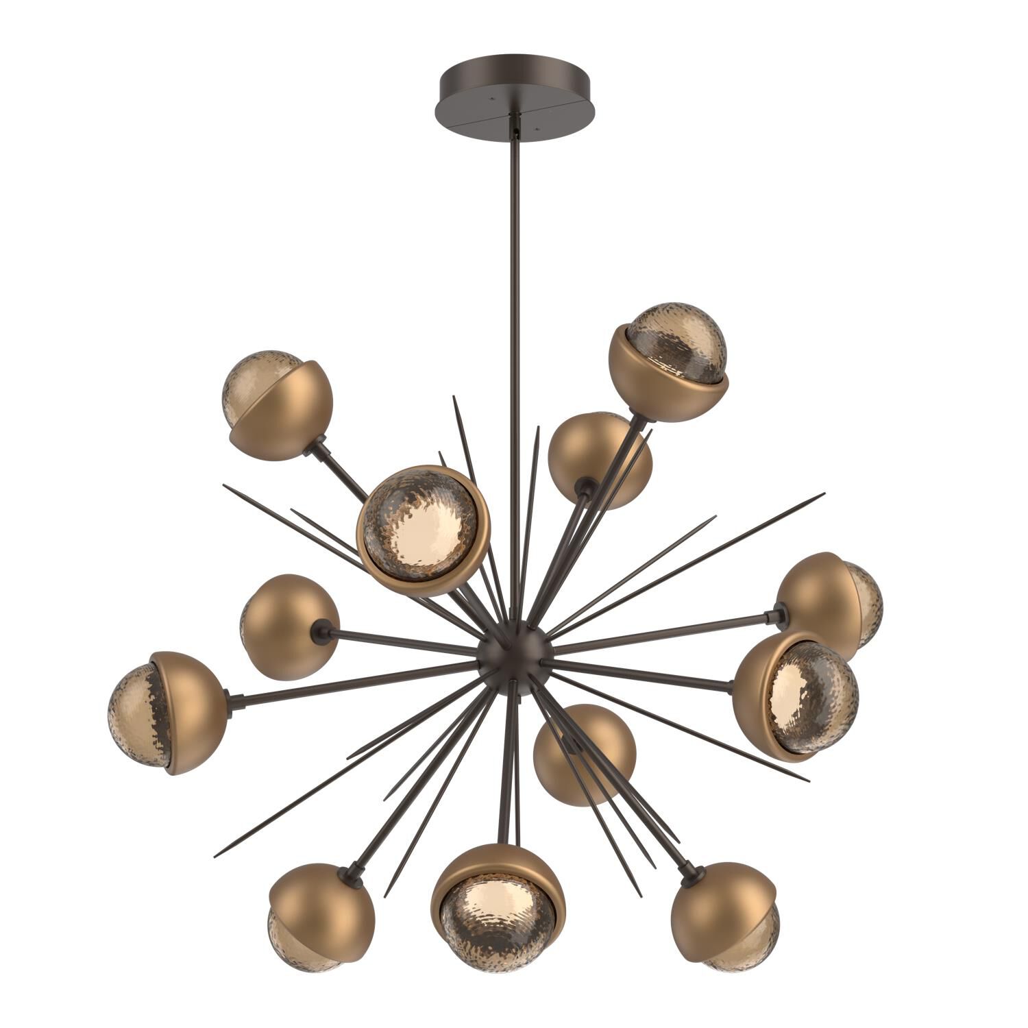 Shown in Flat Bronze finish and Bronze glass and Novel Brass accent