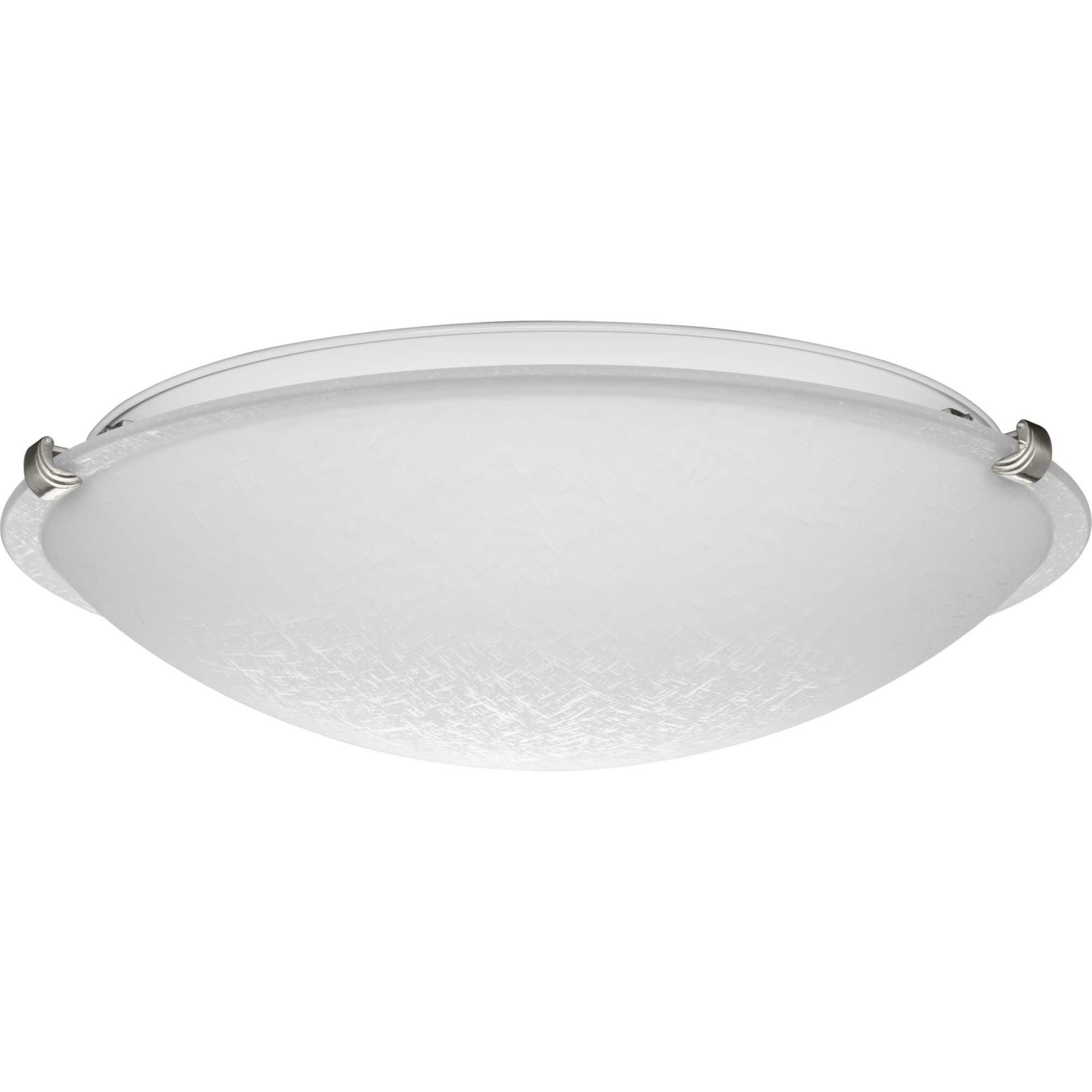 Linen Dome 16 Inch 3 Light LED Flush Mount by Progress Lighting