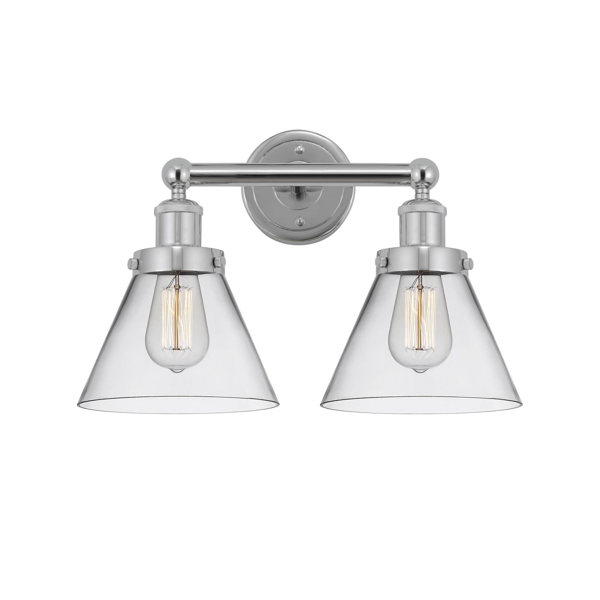 Shown in Polished Chrome, Clear finish and Clear glass and Clear Glass shade